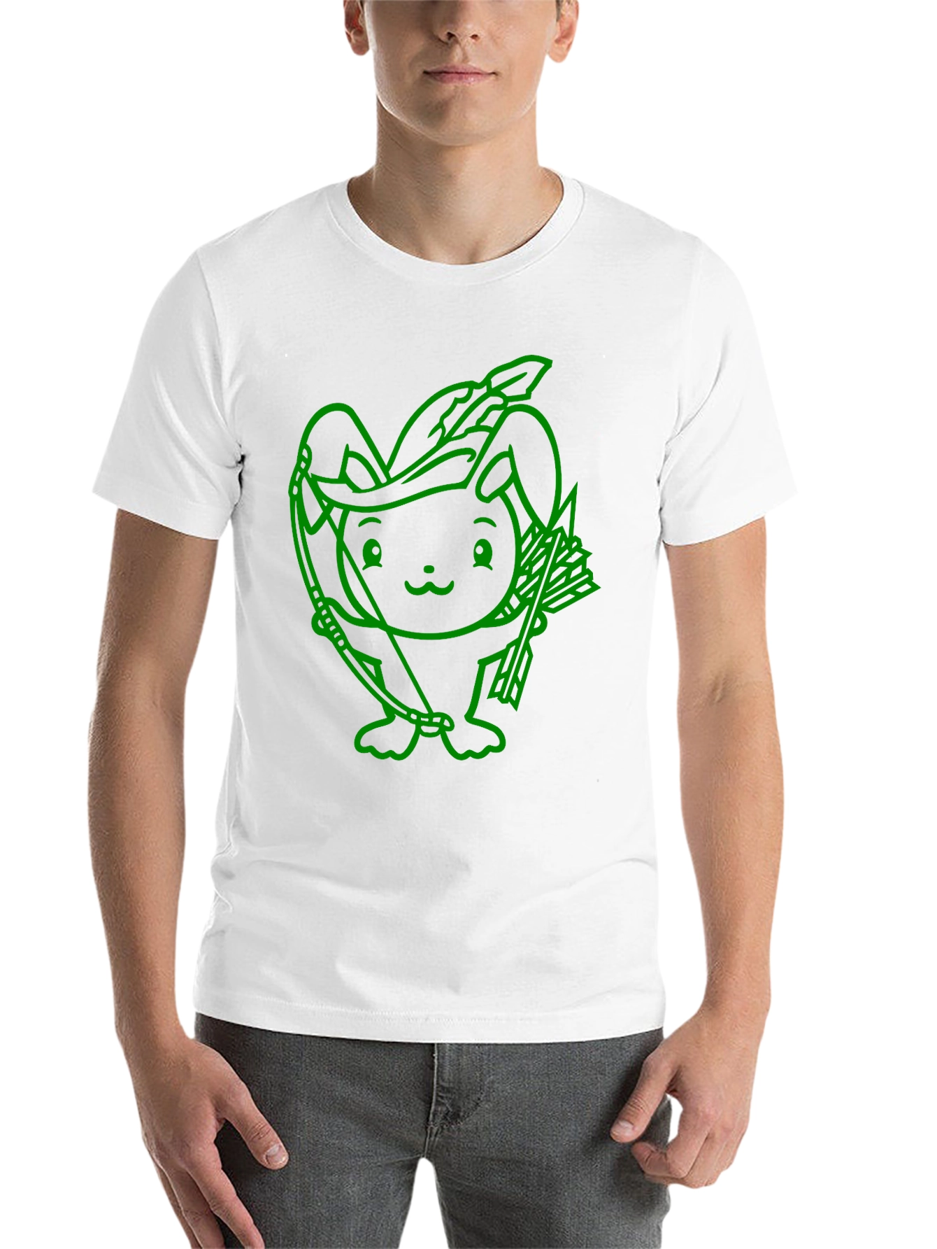 Black Robin Hood Bunny Graphic Tee view 14
