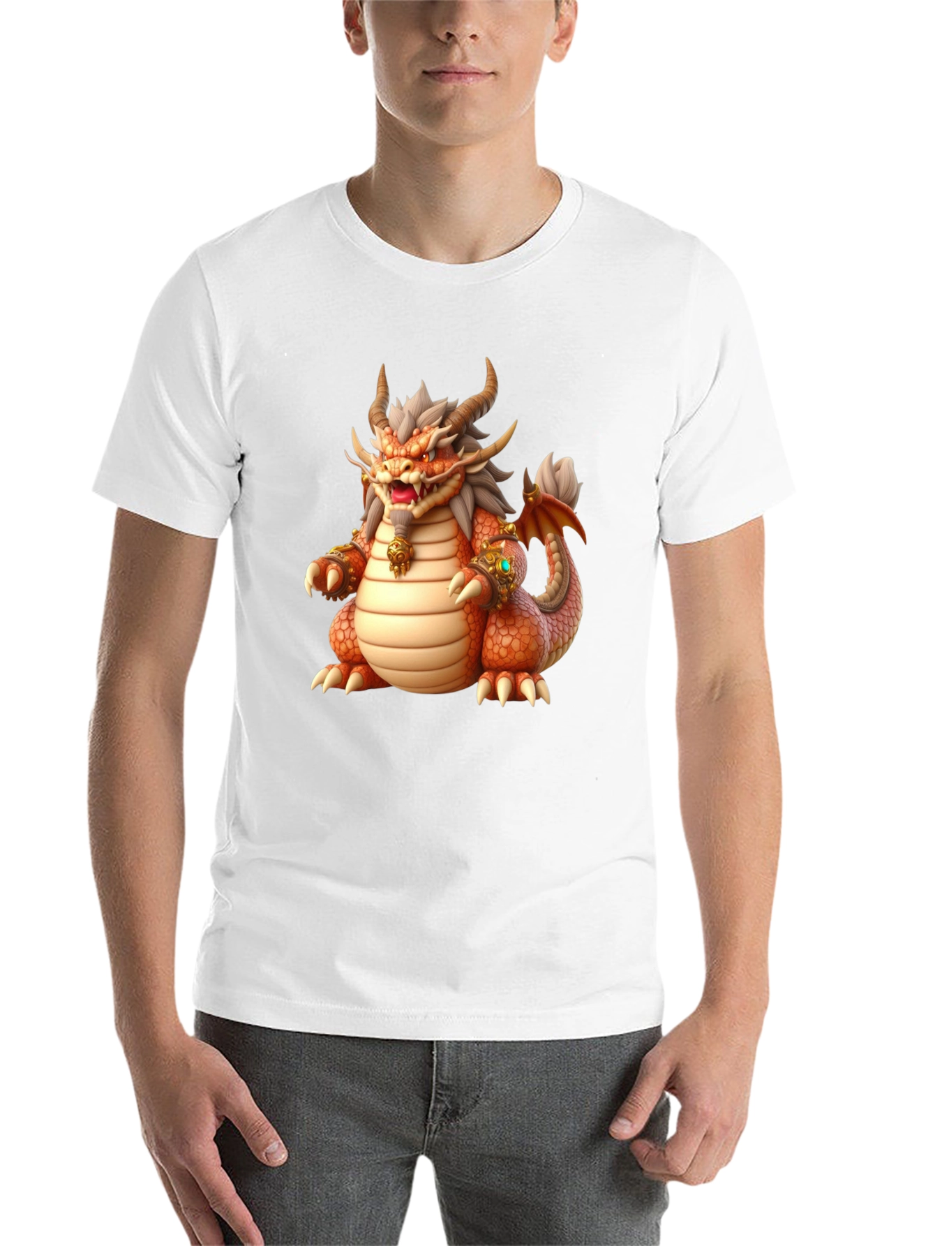 Black Dragon Graphic Tee - Fantasy Print view 14