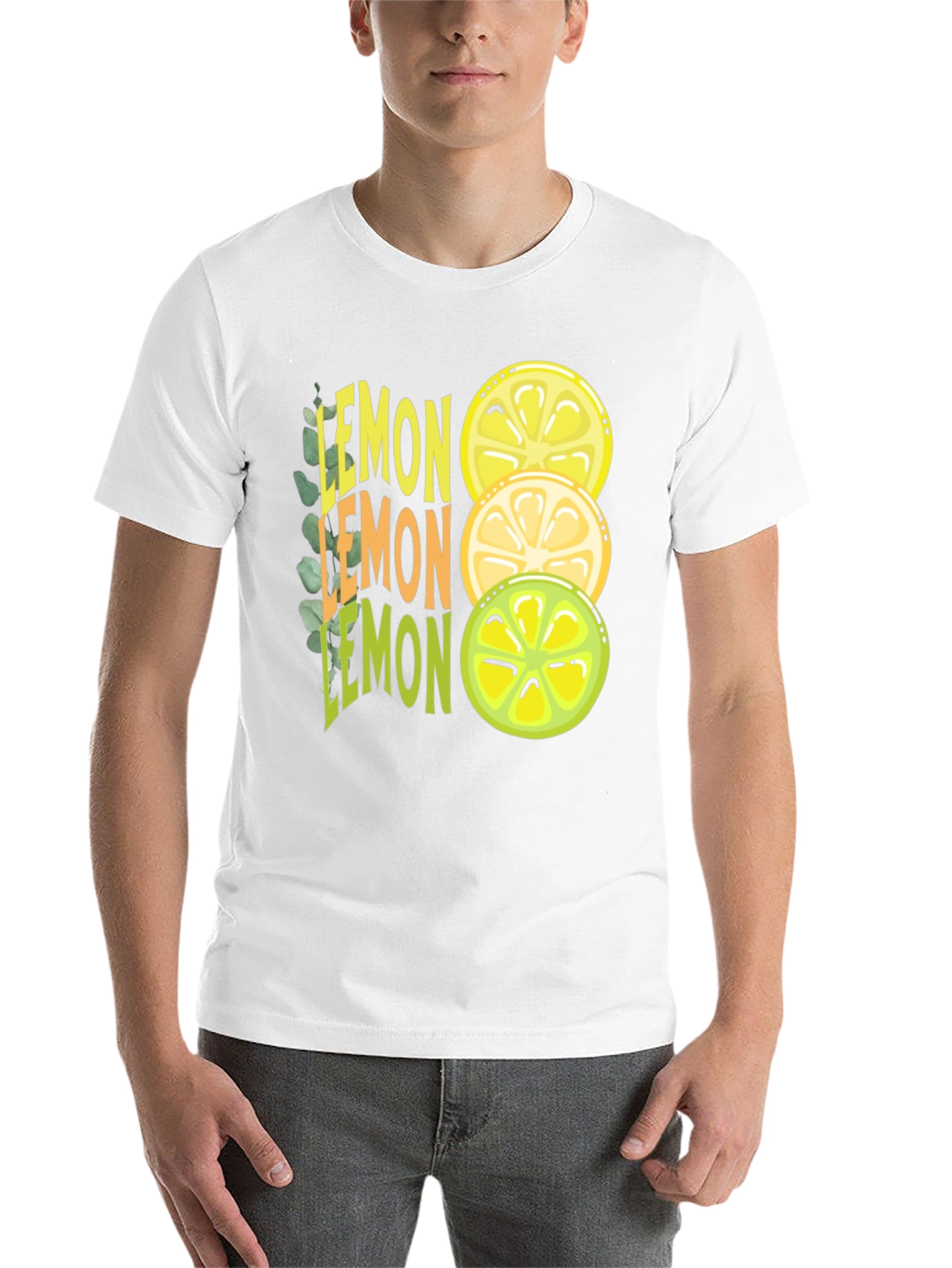 Black Lemon Graphic Tee - Funny Fruit Shirt view 14