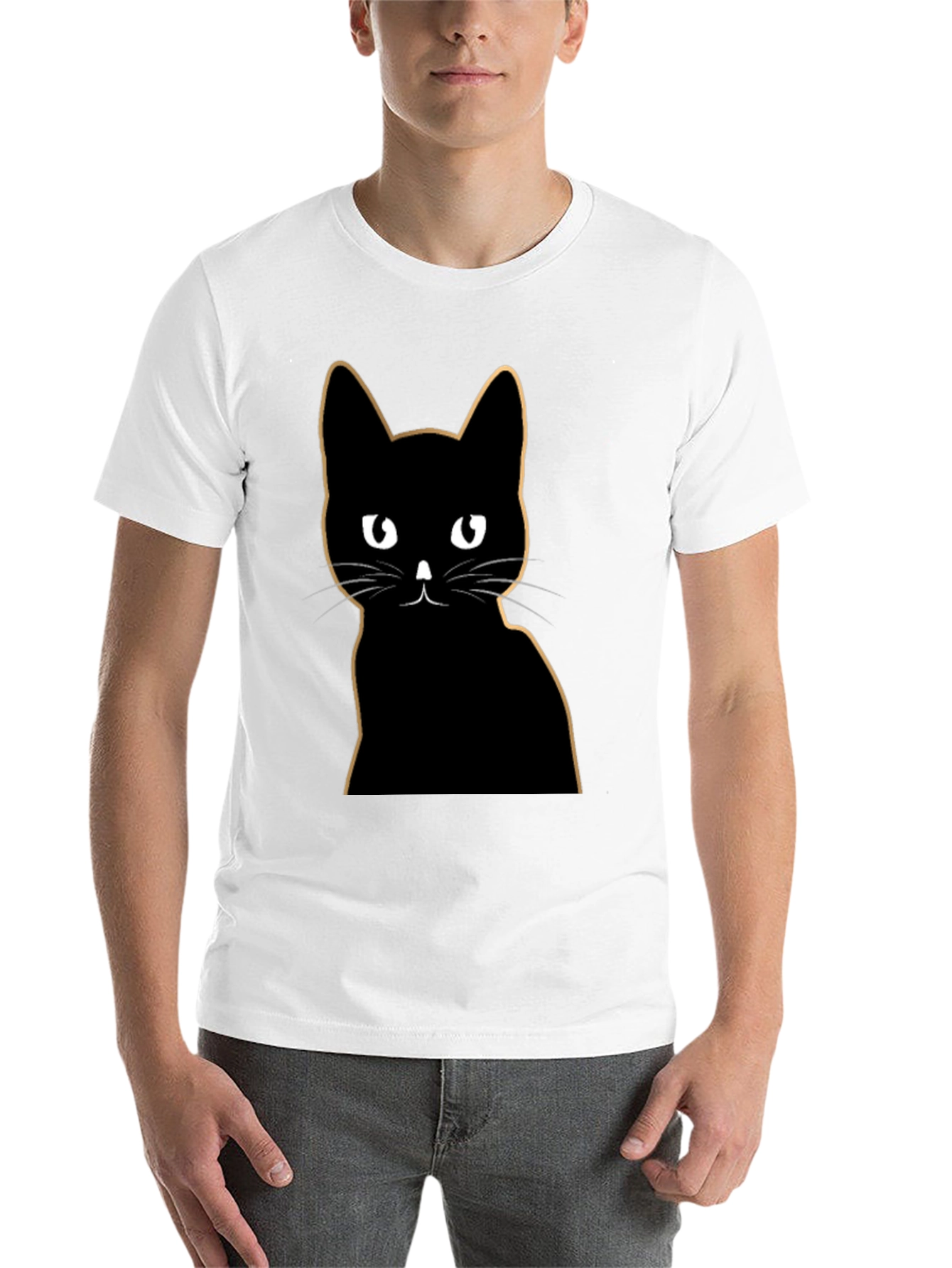 Black Black Cat Graphic Tee - Stylish & Unique view 14