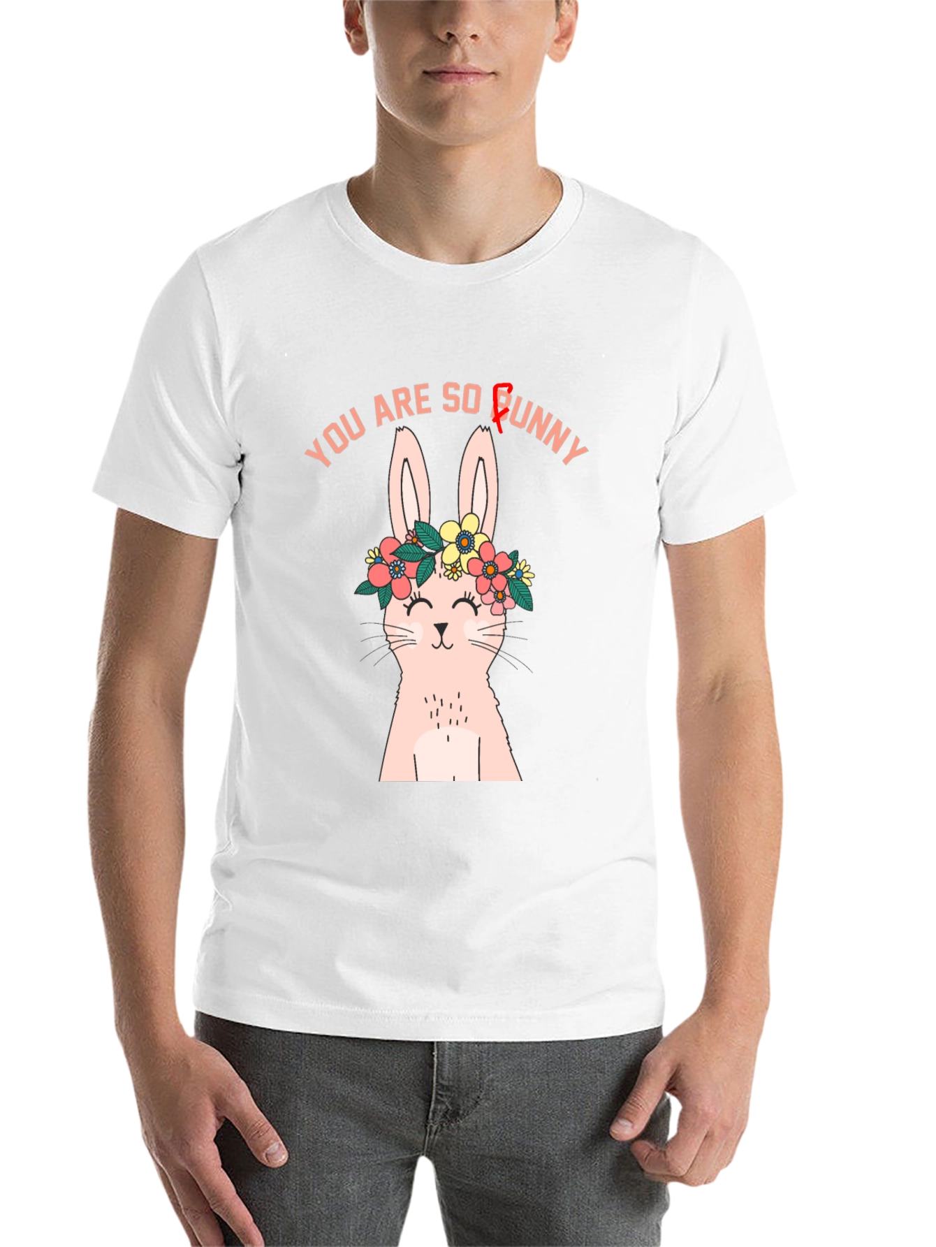 Black You Are So Bunny Graphic T-Shirt view 14