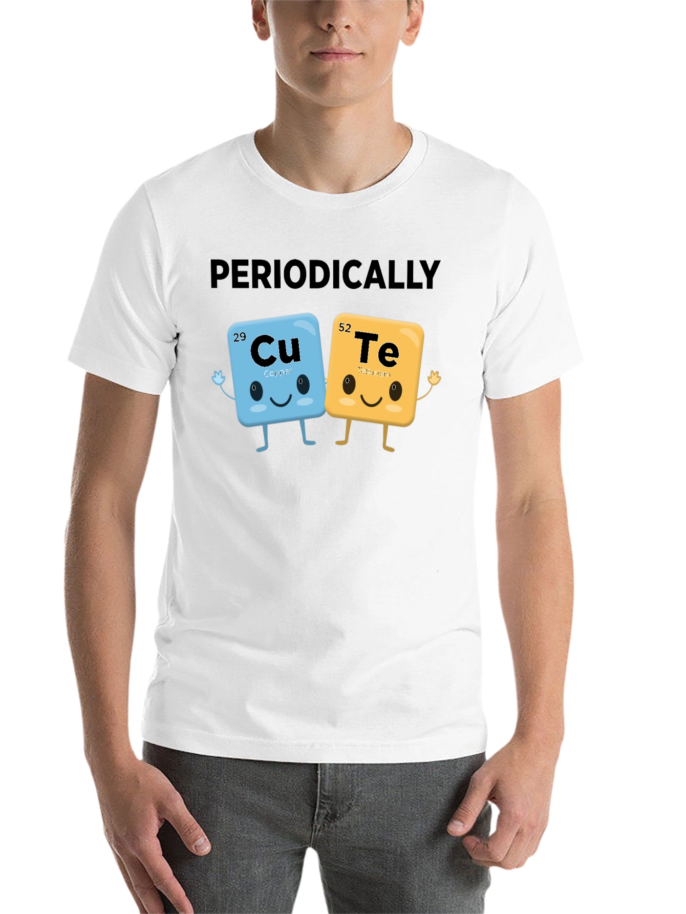 Black Periodically Cute Science T-Shirt view 14