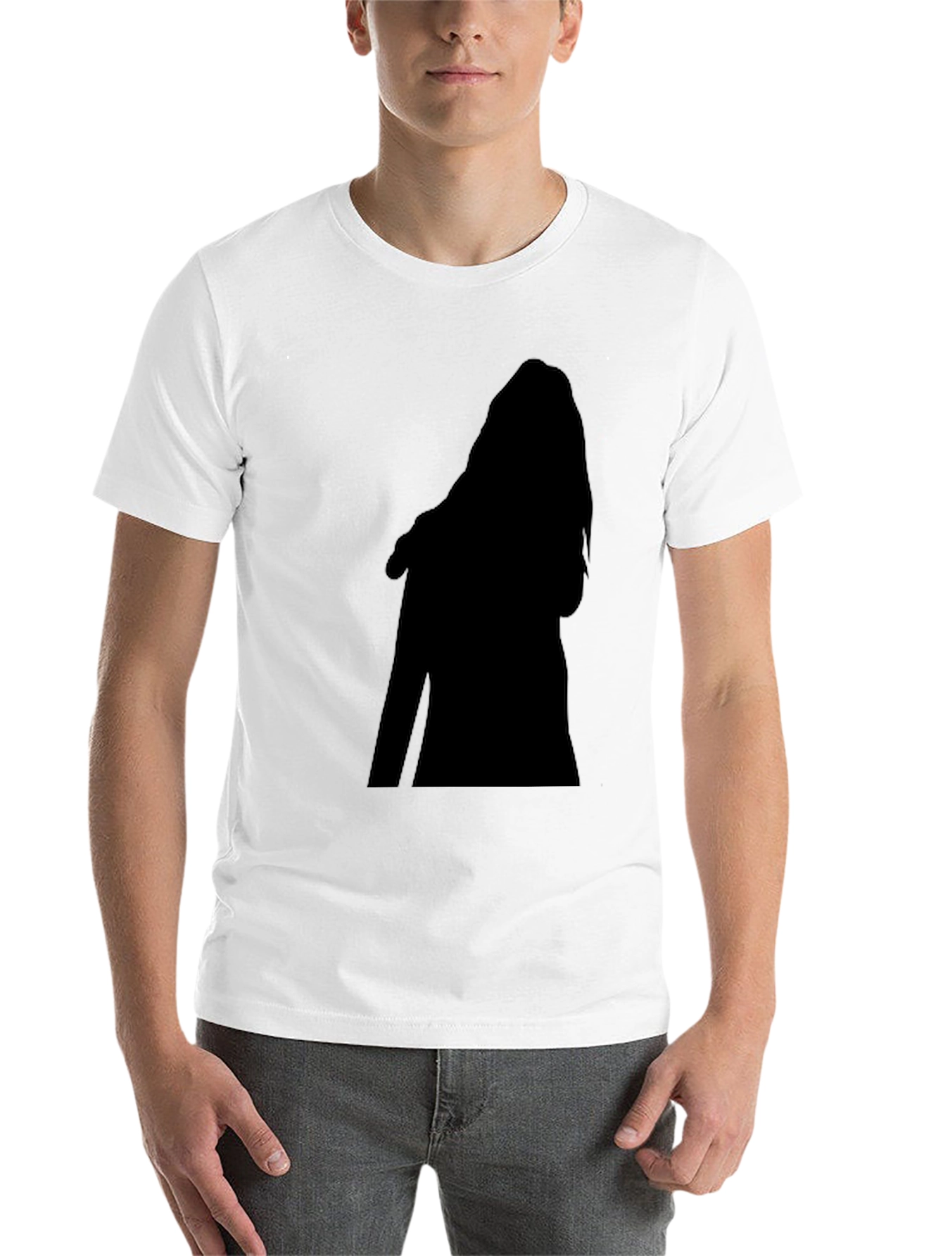 Black Silhouette Graphic Print Tee - Casual Comfort view 14