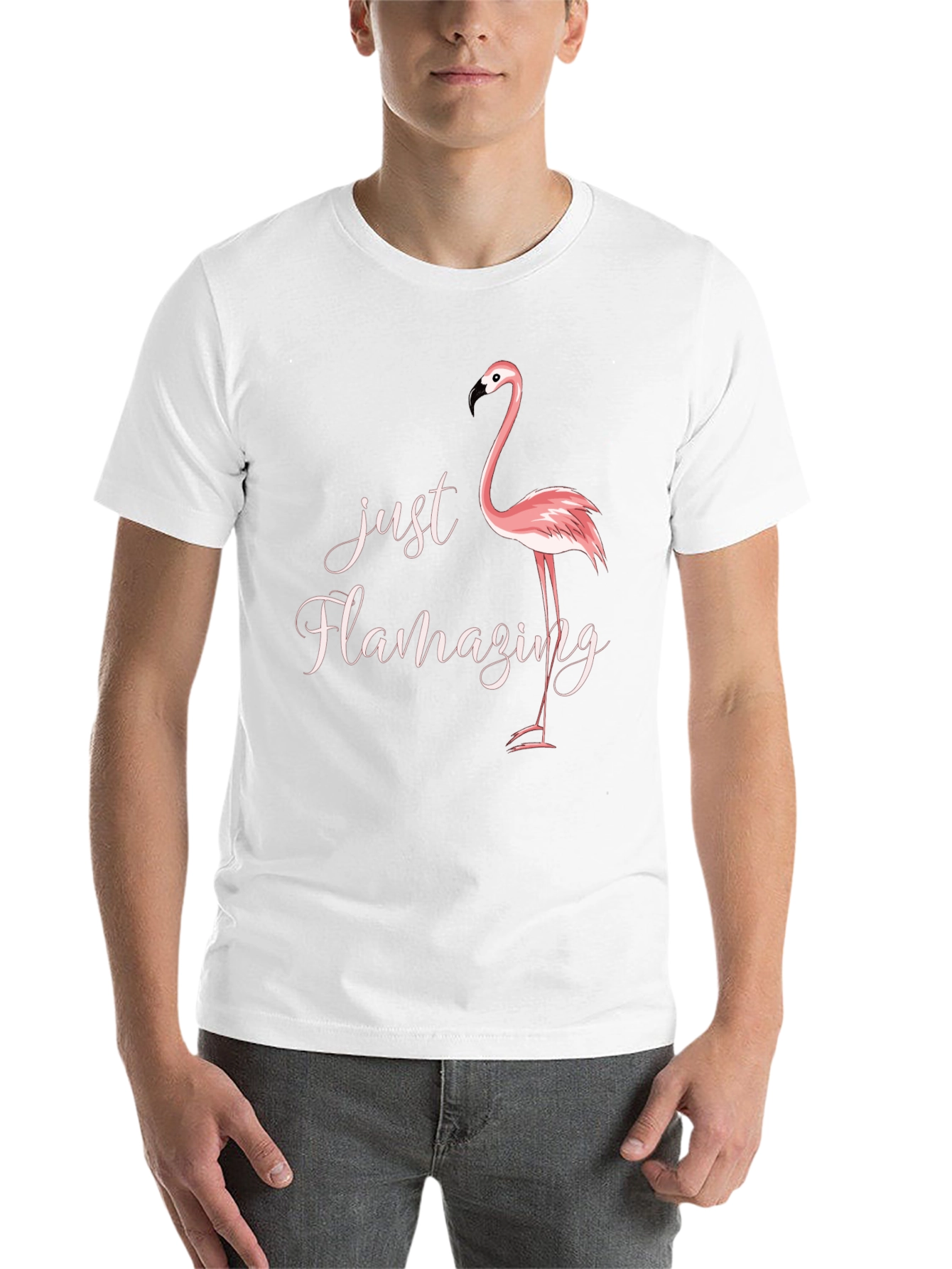 Black Just Flamazing Flamingo Graphic Tee - Black view 14