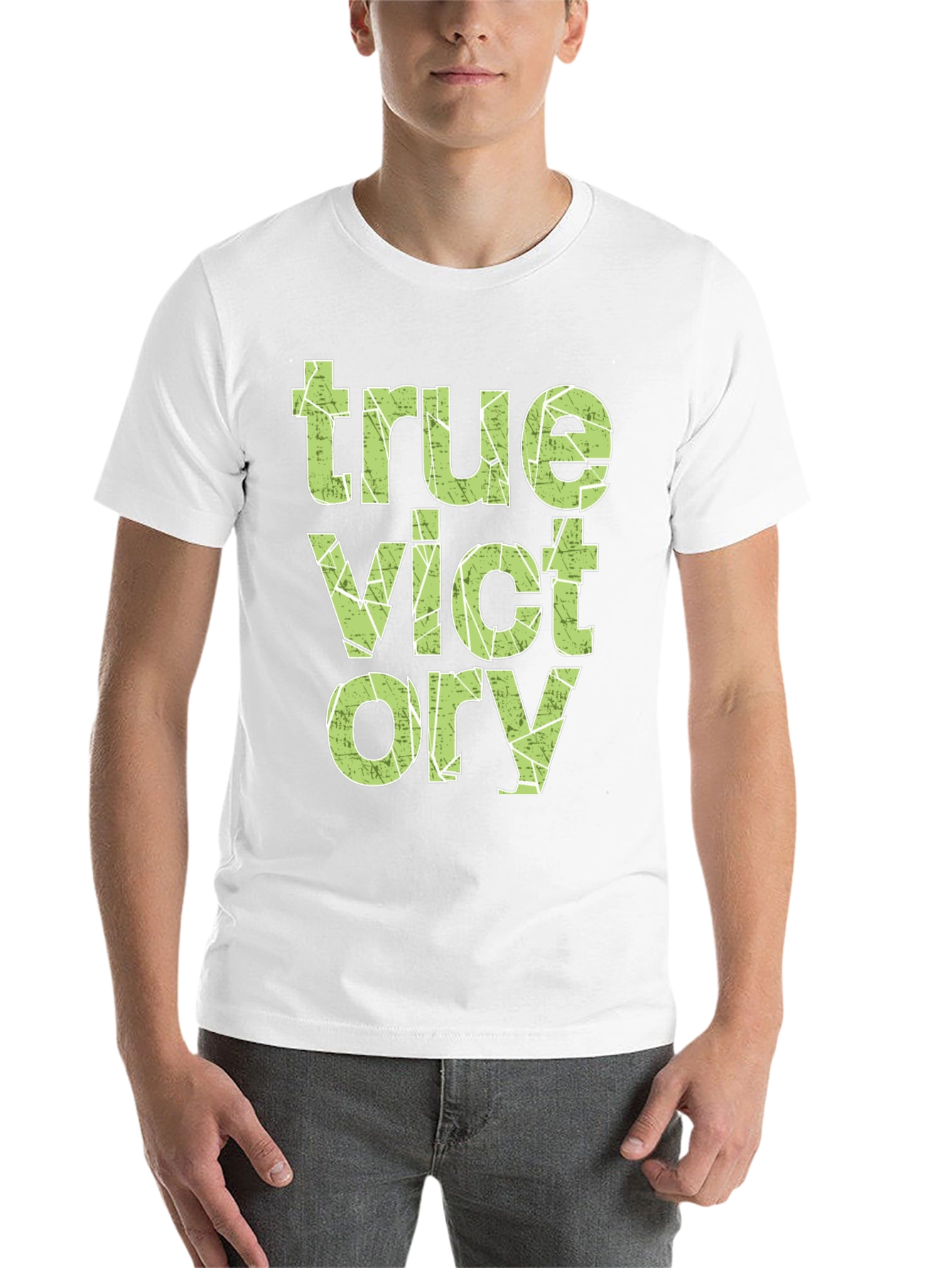 Black True Victory Graphic Tee - Stylish Men's T-Shirt view 14