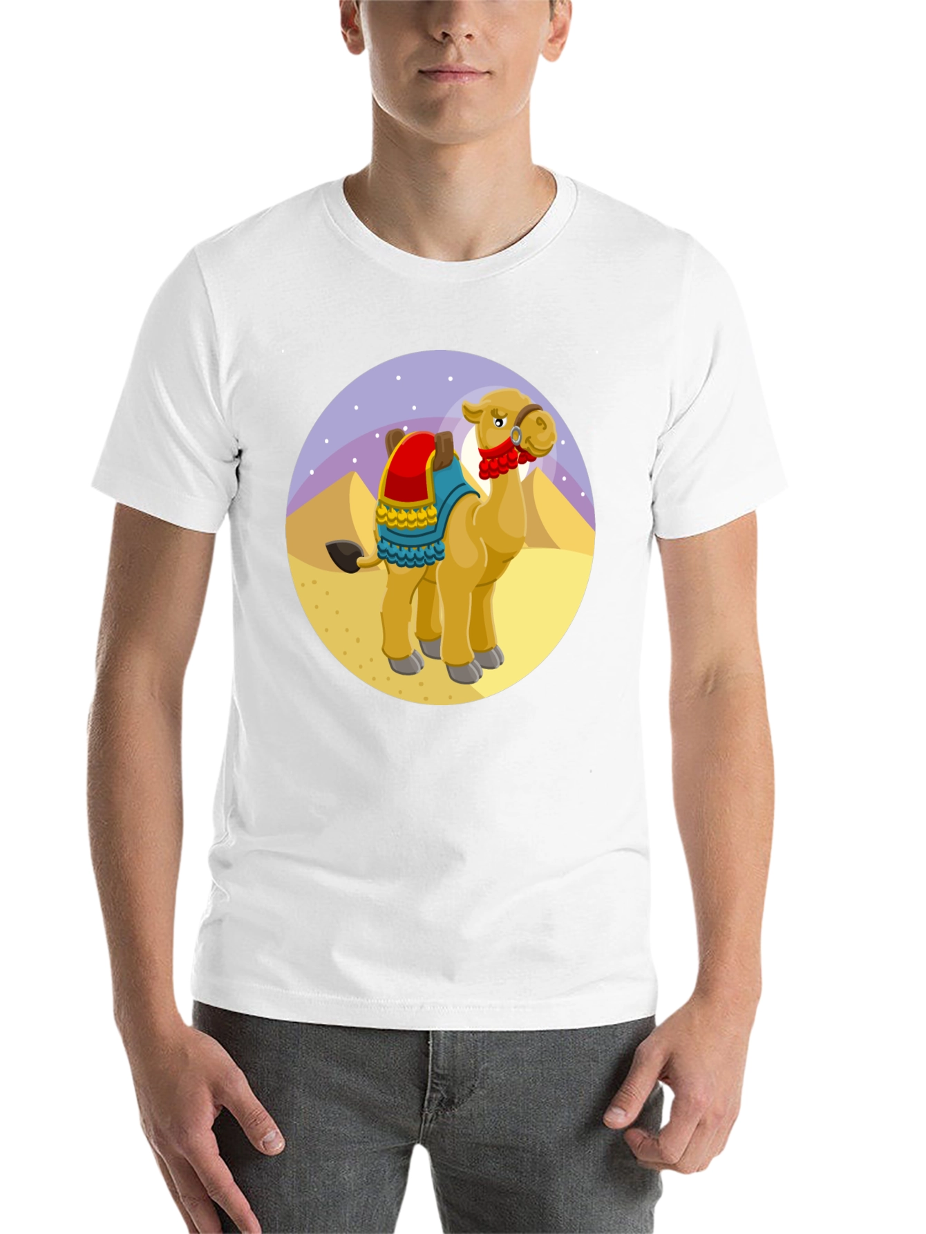 Black Cartoon Camel T-Shirt view 14