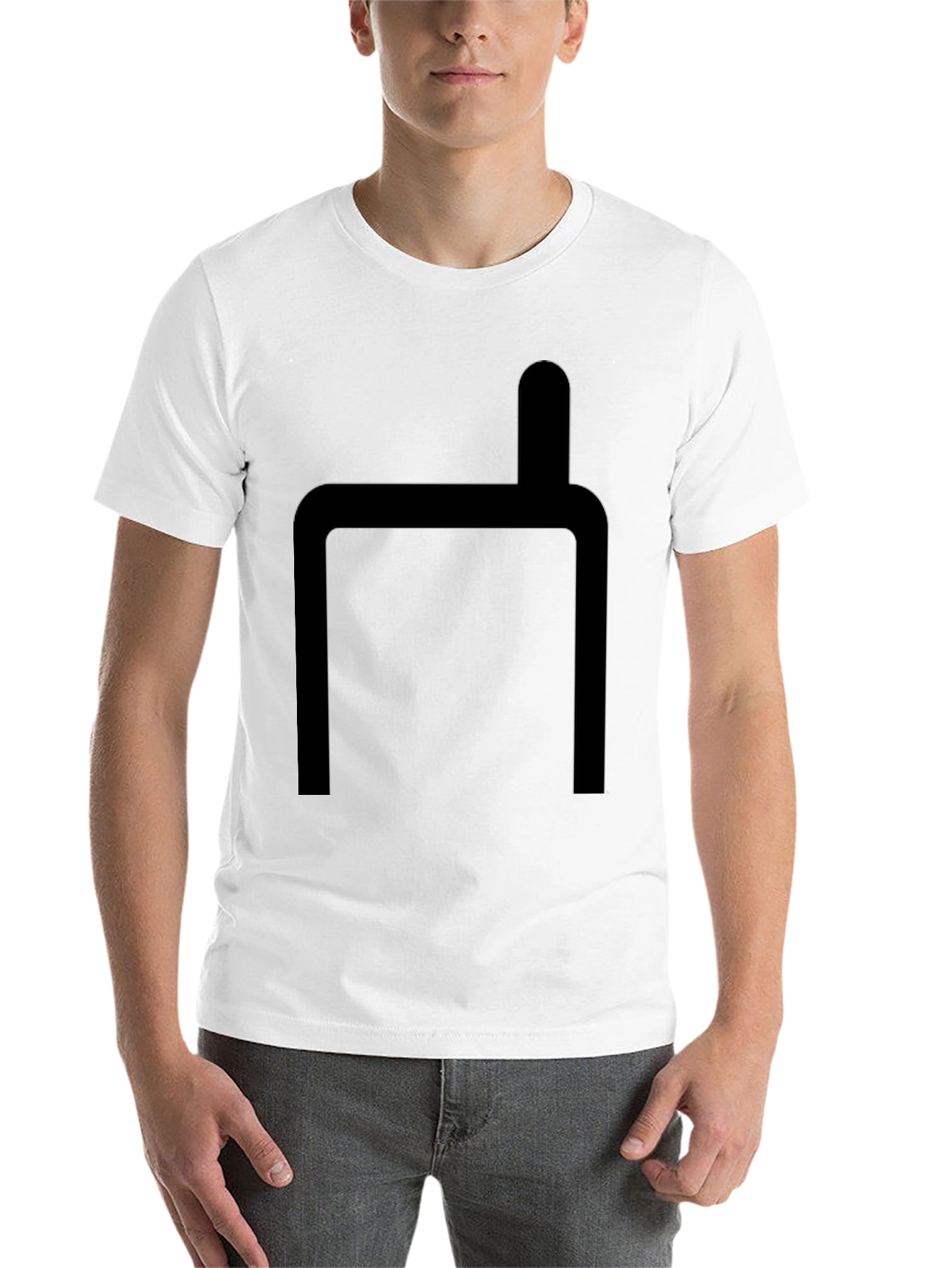 Black Modern Graphic Black T-Shirt view 14