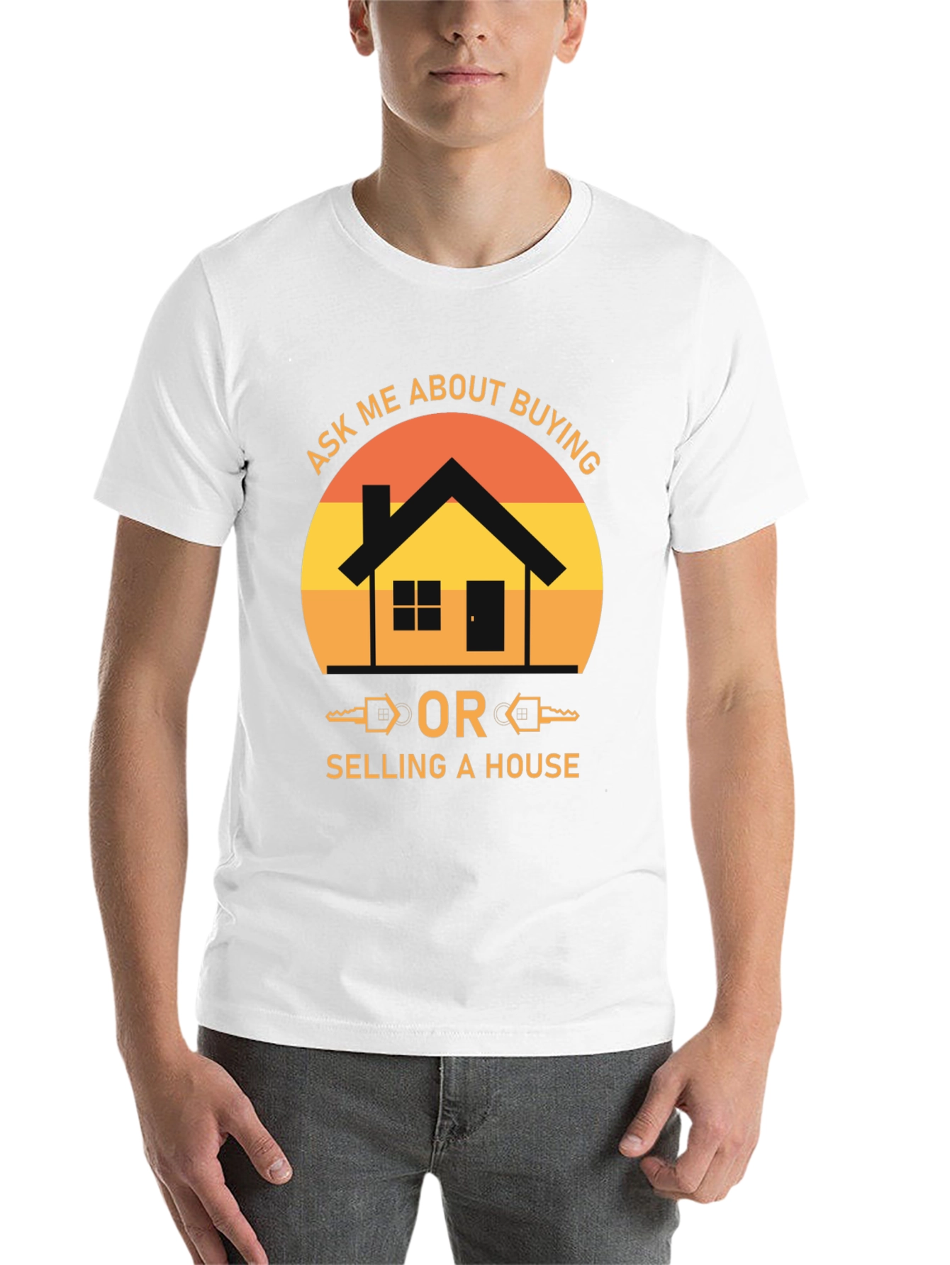 Black Real Estate T-Shirt - Ask Me About Buying or Selling! view 14