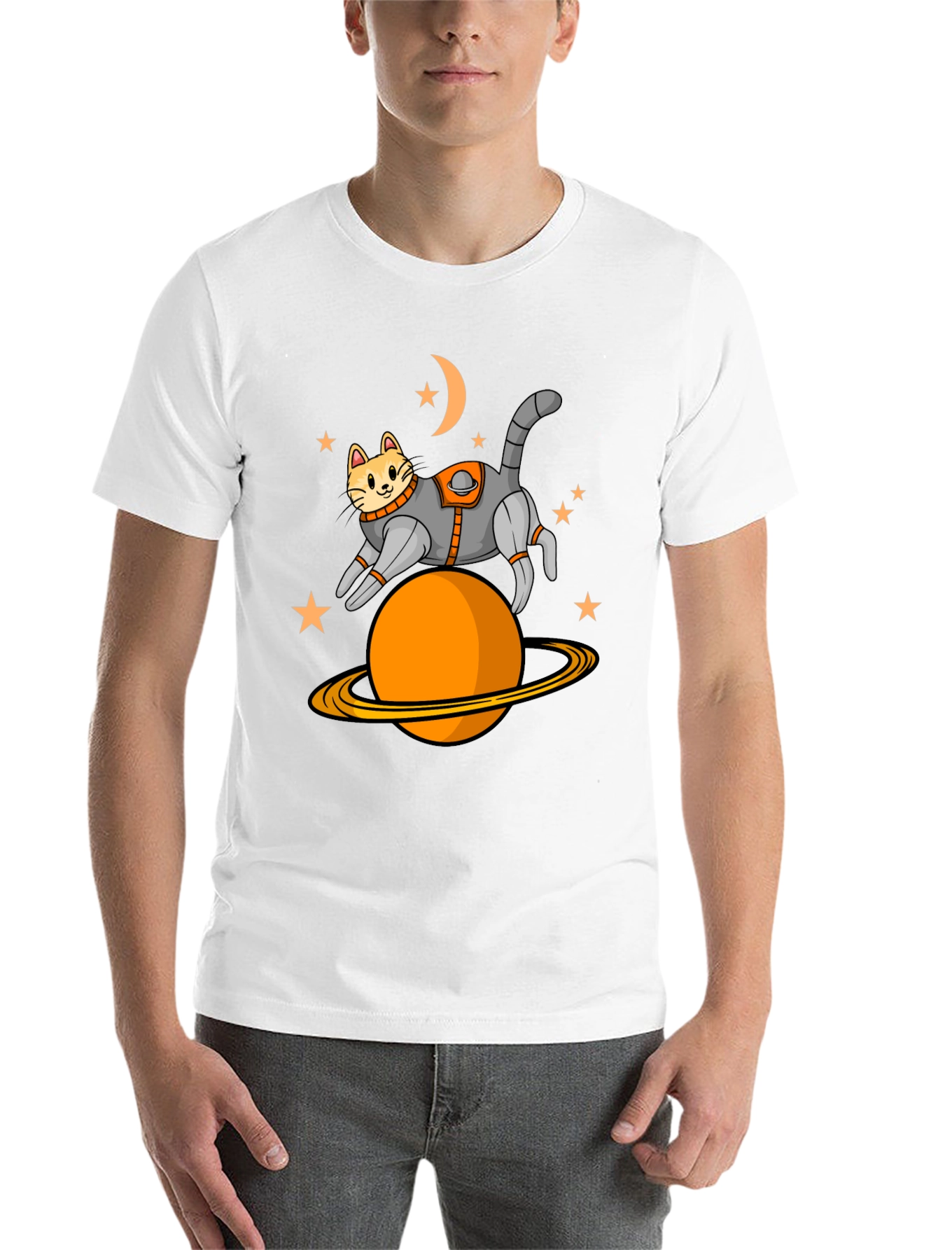 Black Cat Astronaut T-Shirt view 14