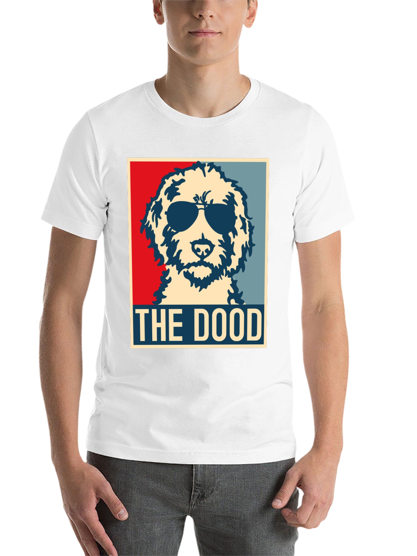 Black The Dood T-Shirt: Cool Dog Graphic Tee view 14