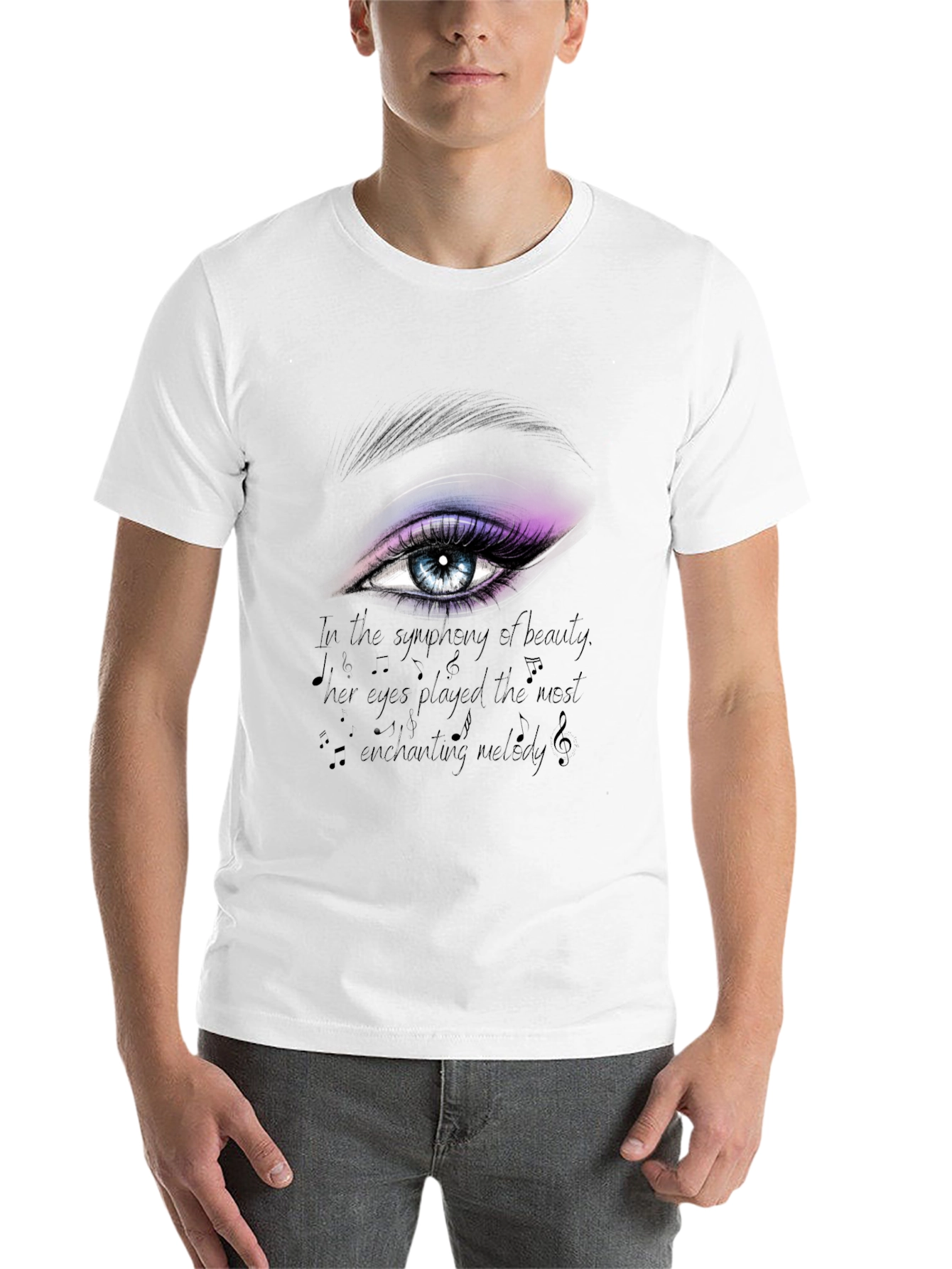 Black Eye Graphic T-Shirt: Symphony of Beauty view 14
