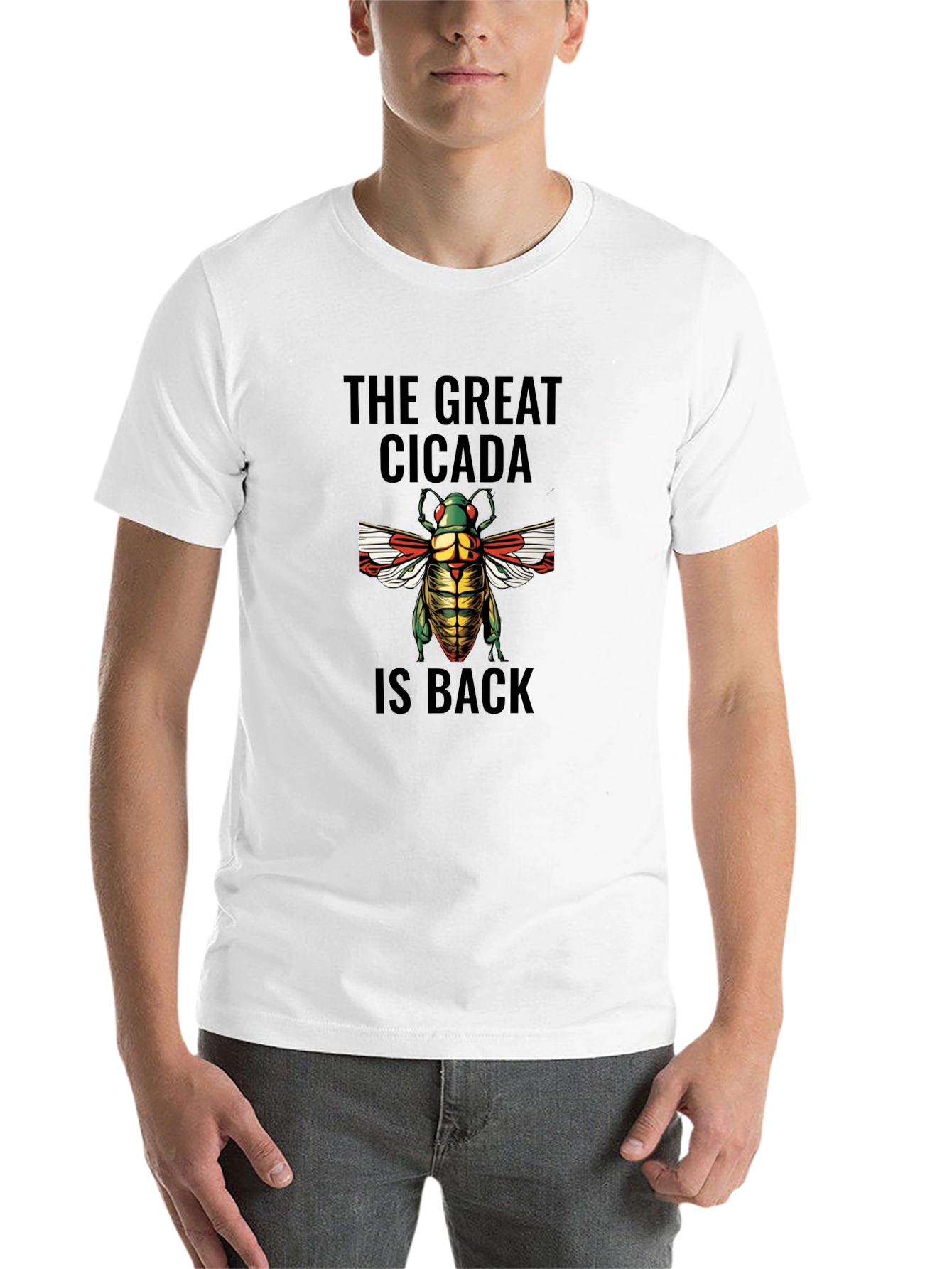 Black The Great Cicada is Back Graphic T-Shirt view 14