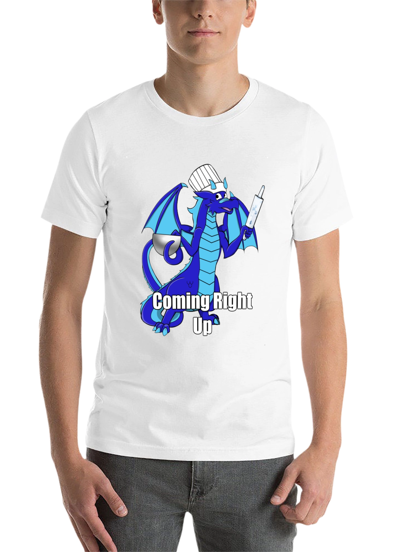 Black Chef Dragon T-Shirt - "Coming Right Up!" view 14