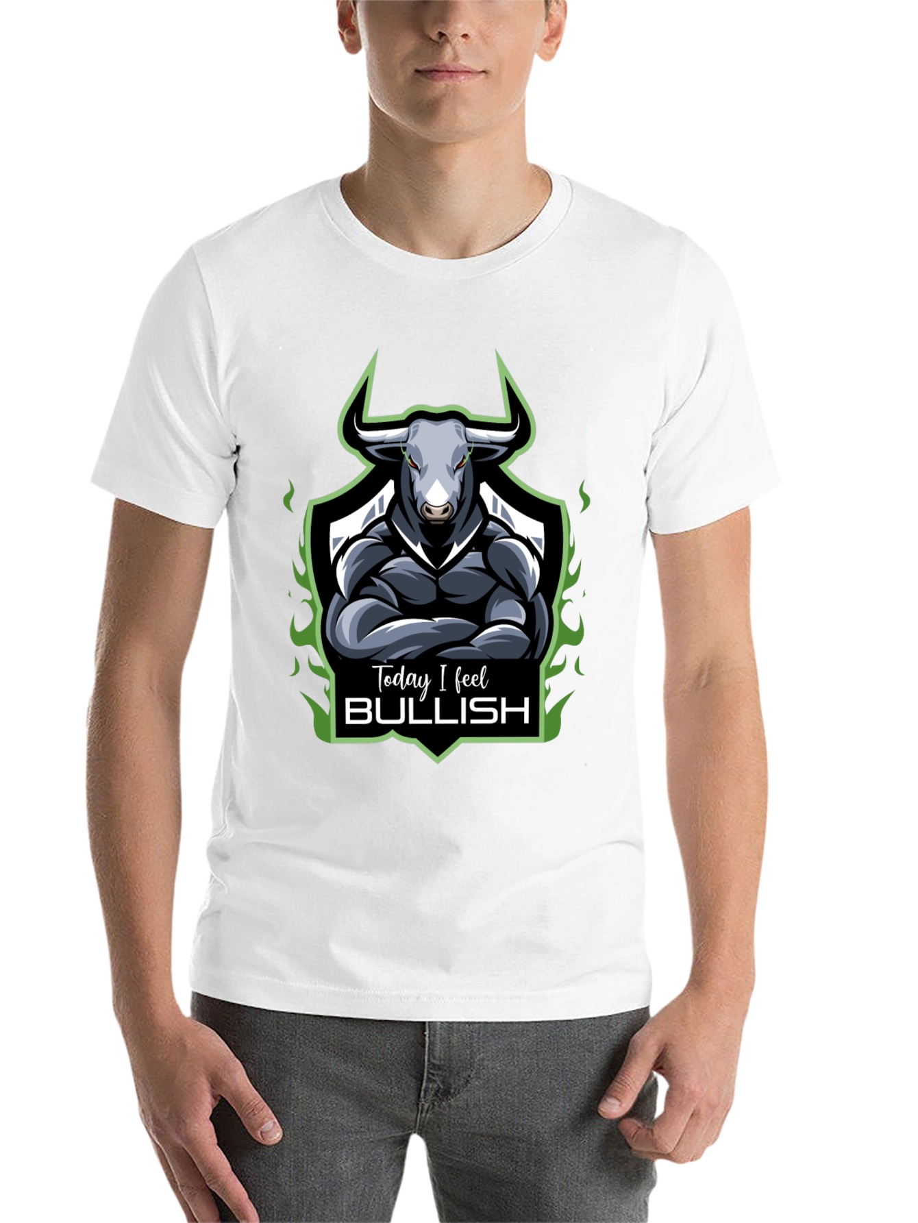 Black Today I Feel Bullish T-Shirt view 14