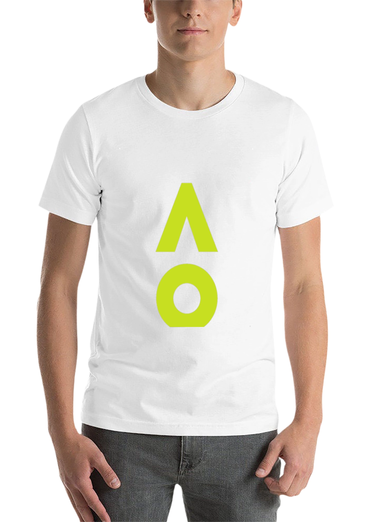 Black AO Symbol Graphic Tee - Modern Minimalist Design view 14