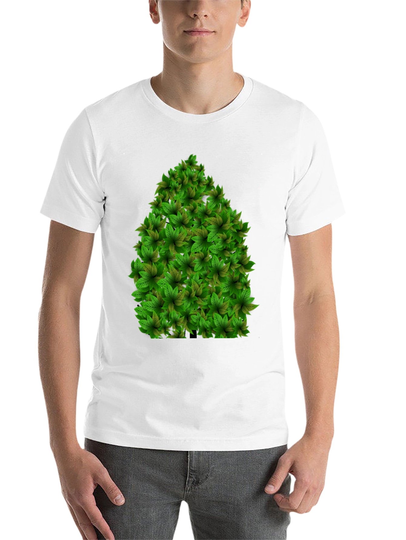Black Leaf Tree Graphic Tee - Unique Nature Design view 14