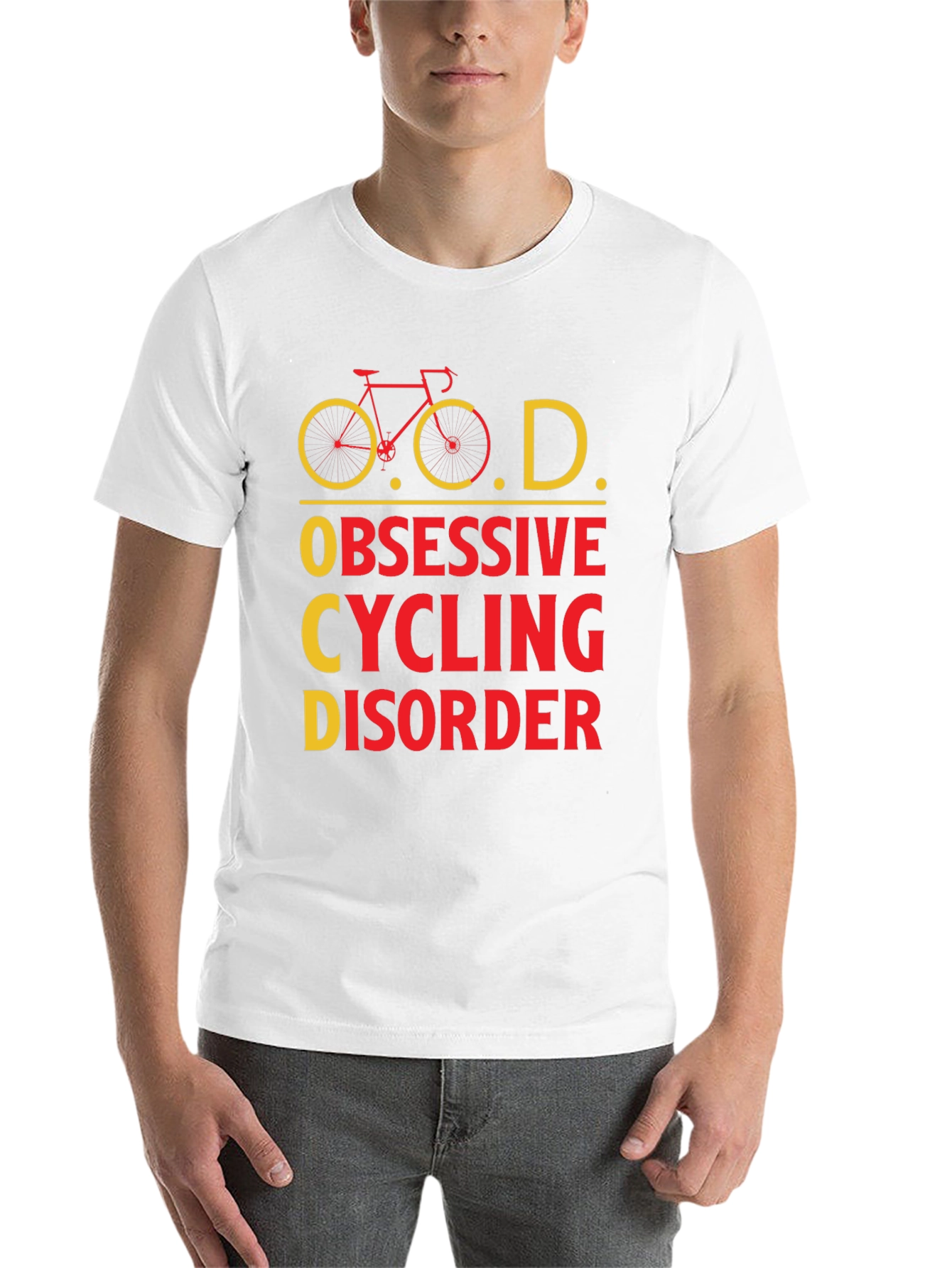 Black Obsessive Cycling Disorder Graphic Tee view 14