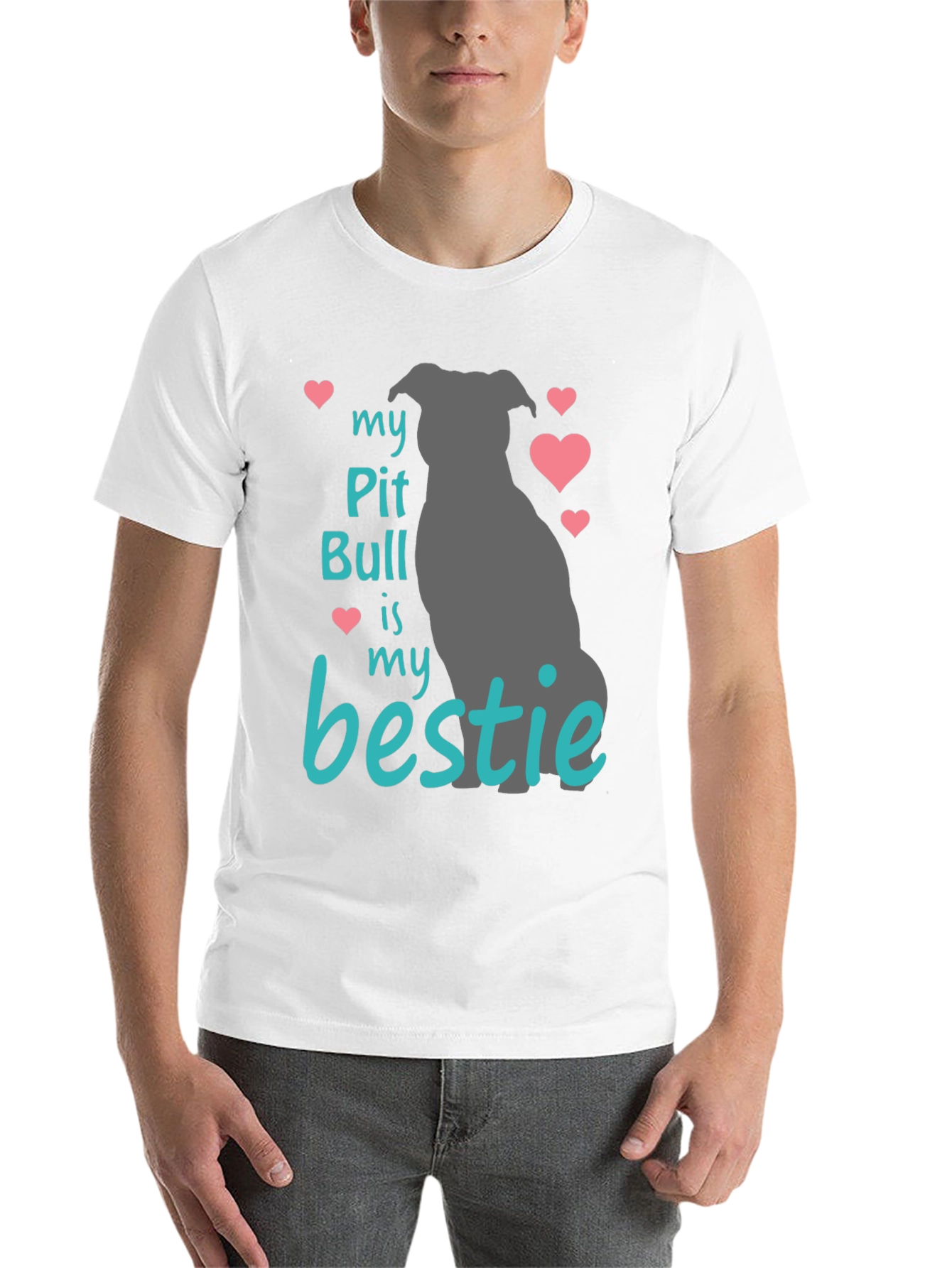 Black My Pit Bull Is My Bestie T-Shirt view 14