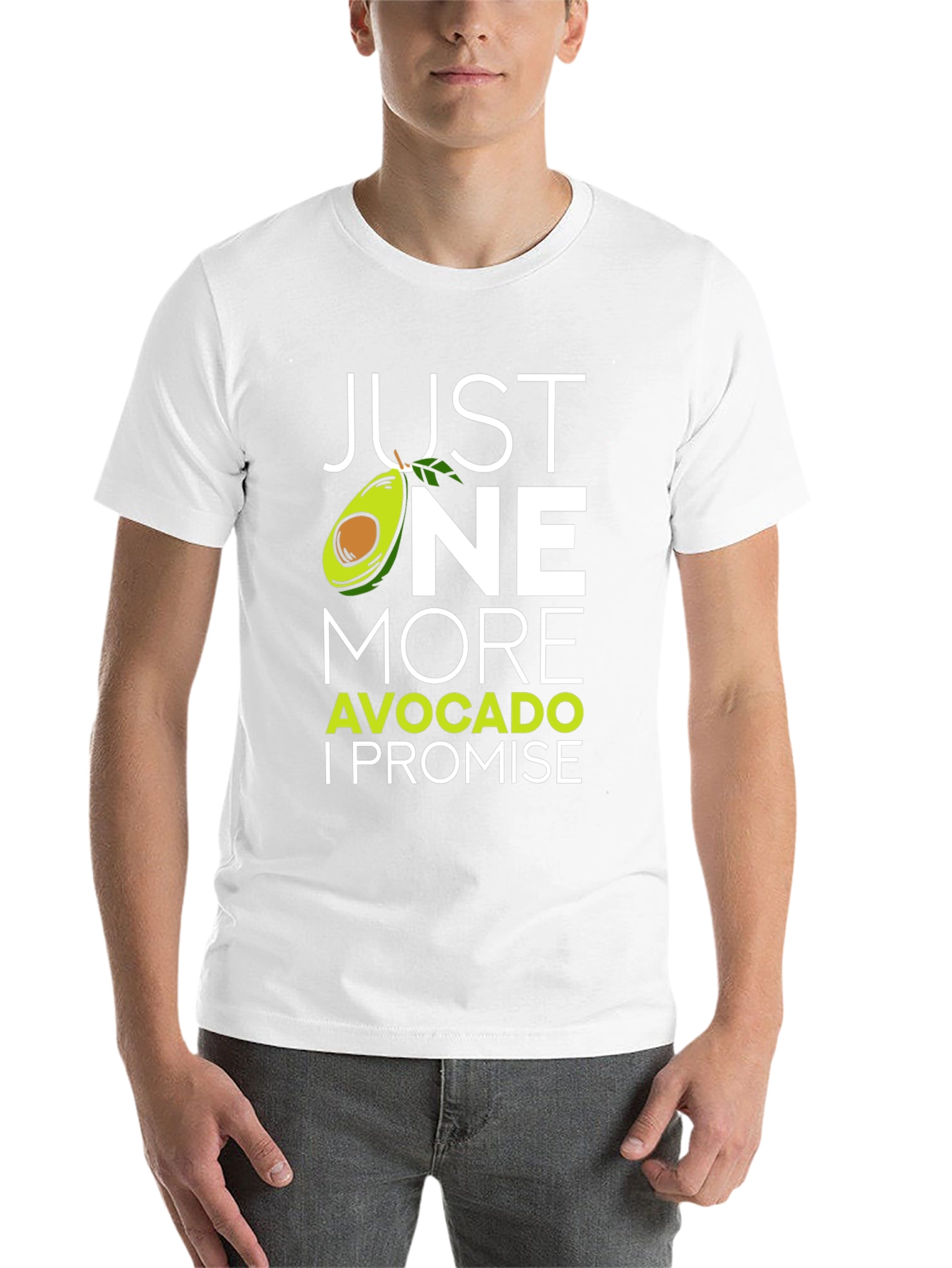 Black Just One More Avocado T-Shirt - Funny Foodie Tee view 14