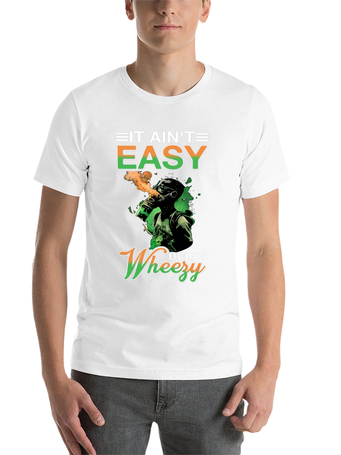 Black It Ain't Easy Being Wheezy Graphic T-Shirt view 14