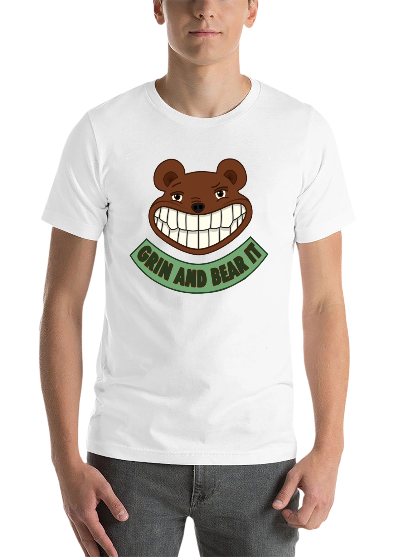 Black Grin and Bear It Graphic Tee view 14