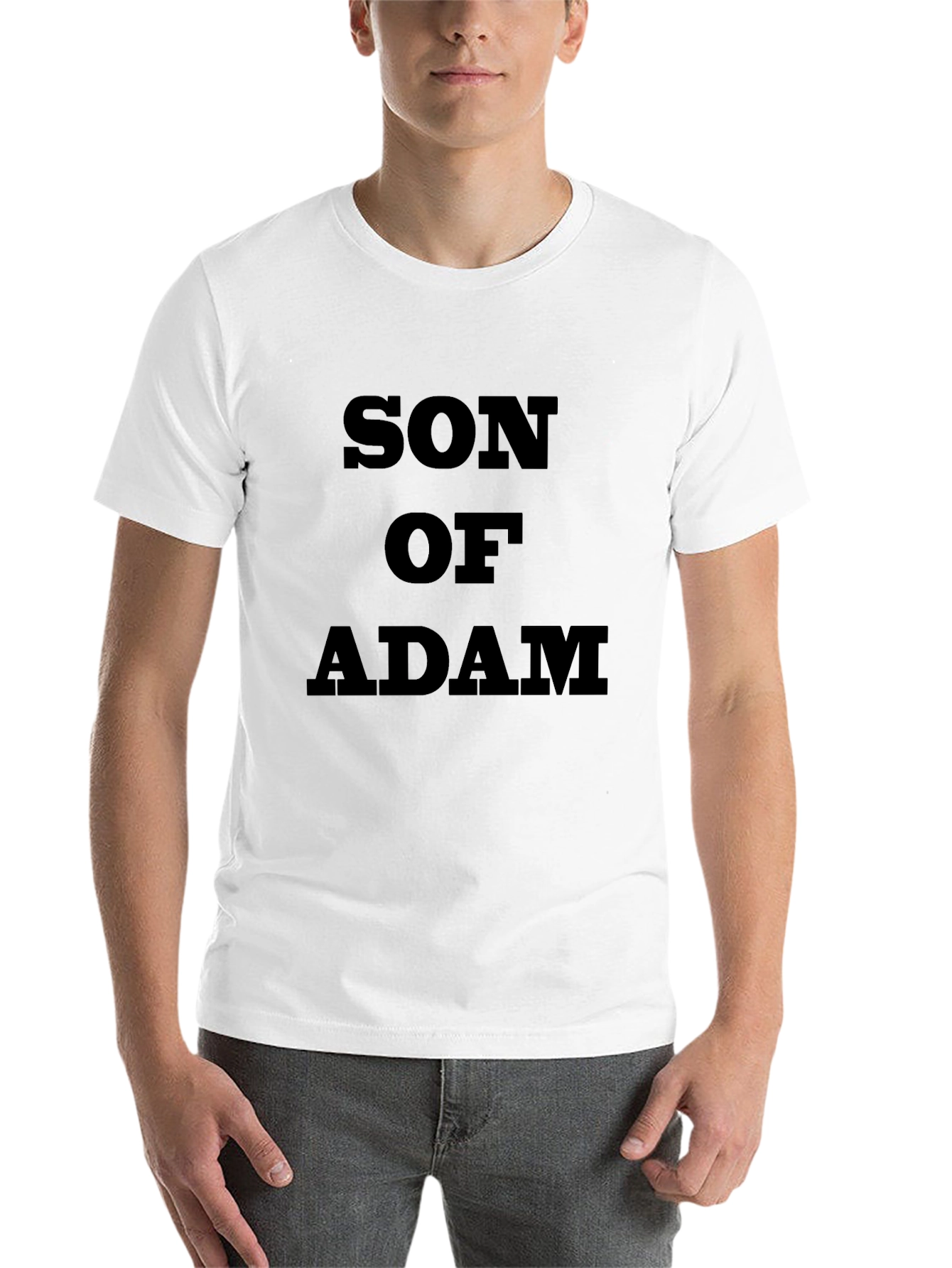 Black Son of Adam Graphic Tee - Bold Statement Shirt view 14