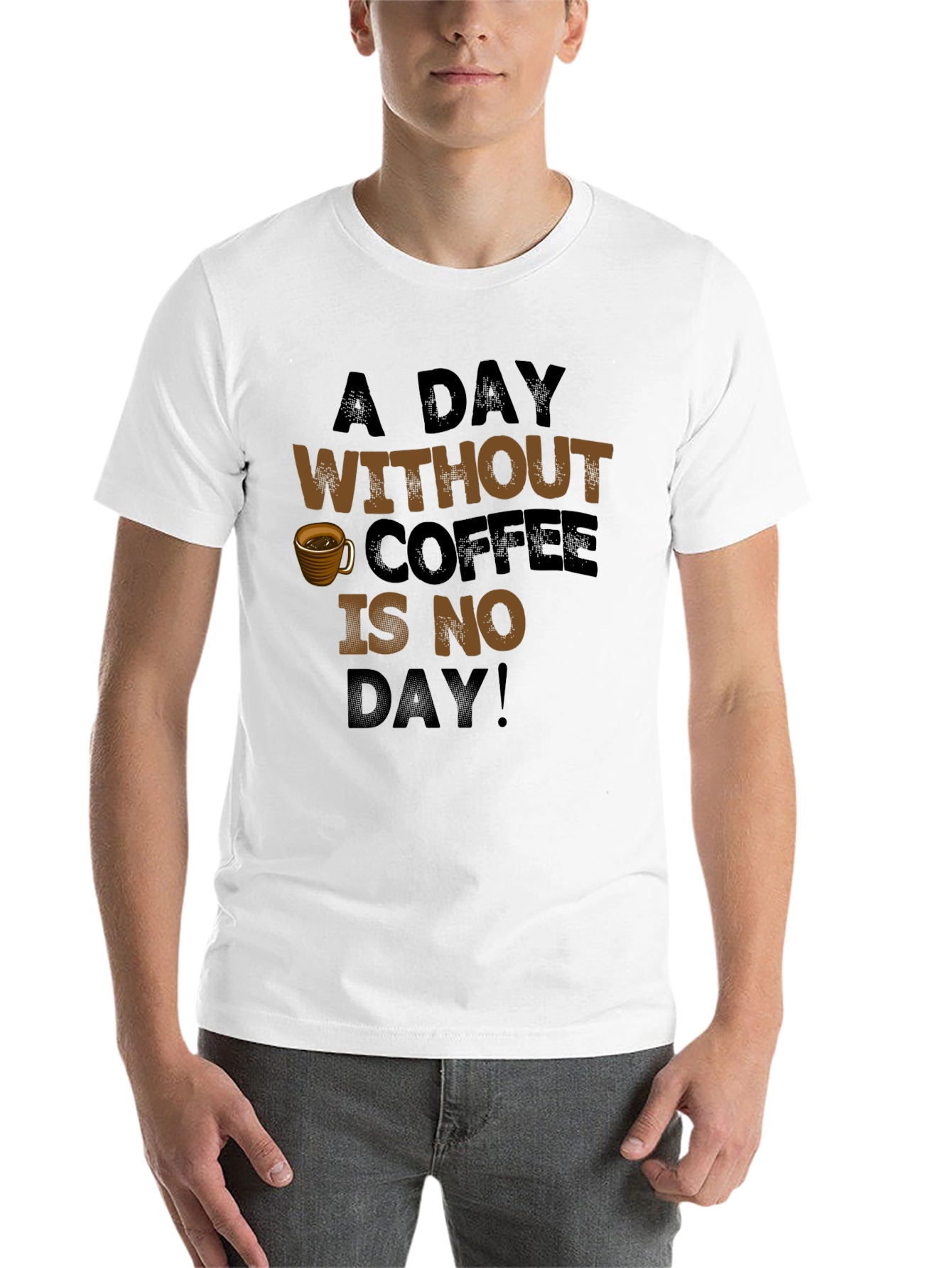 Black Coffee Lover T-Shirt: A Day Without Coffee view 14