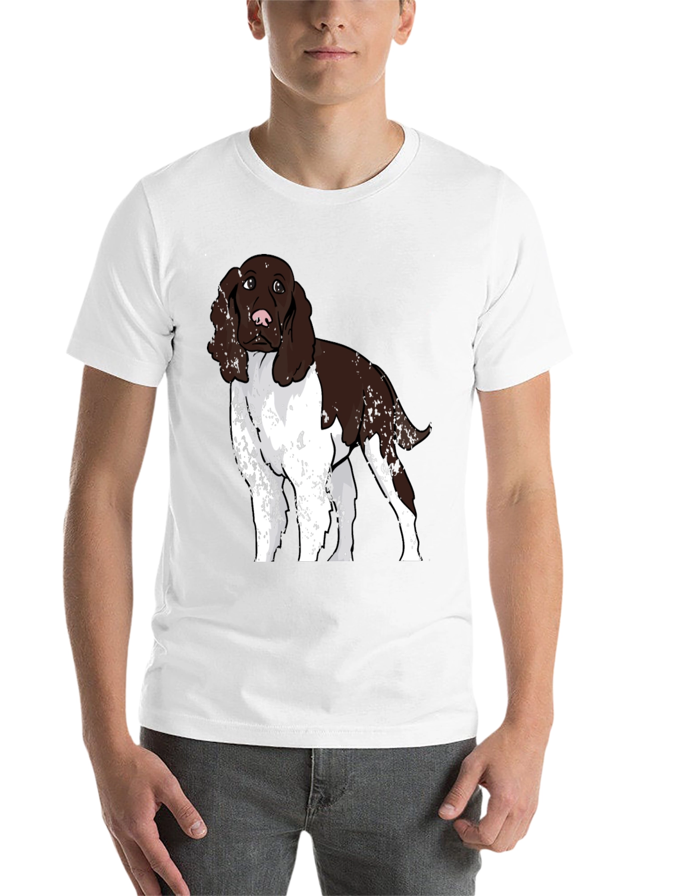 Black Dog Breed Graphic Tee - Black Cotton Blend view 14