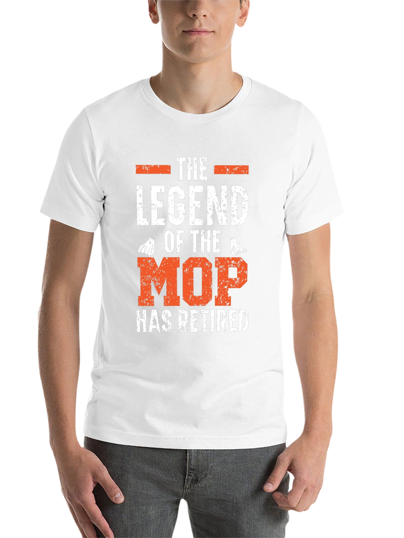 Black Retired Legend of the Mop Graphic T-Shirt view 14