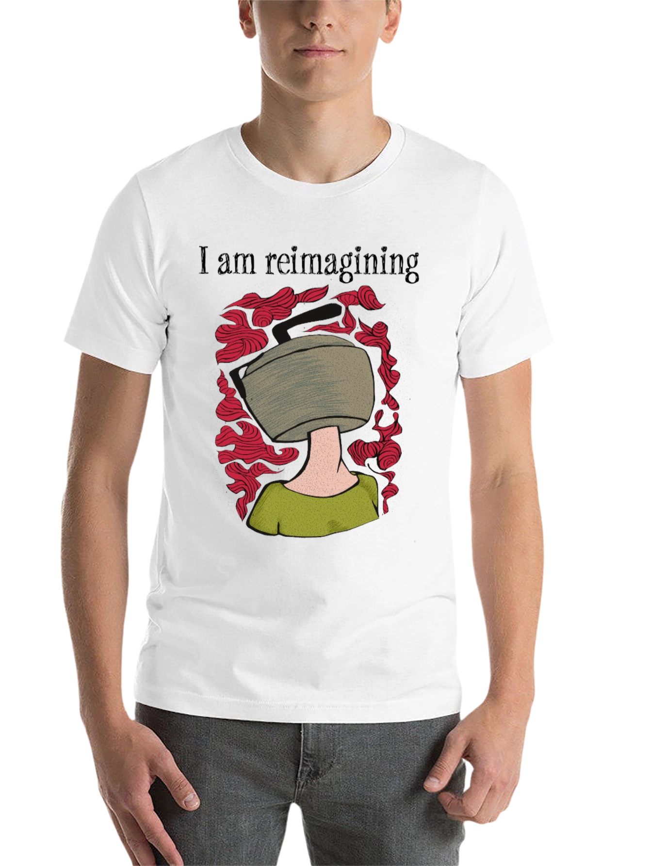 Black Reimagining Graphic T-Shirt view 14