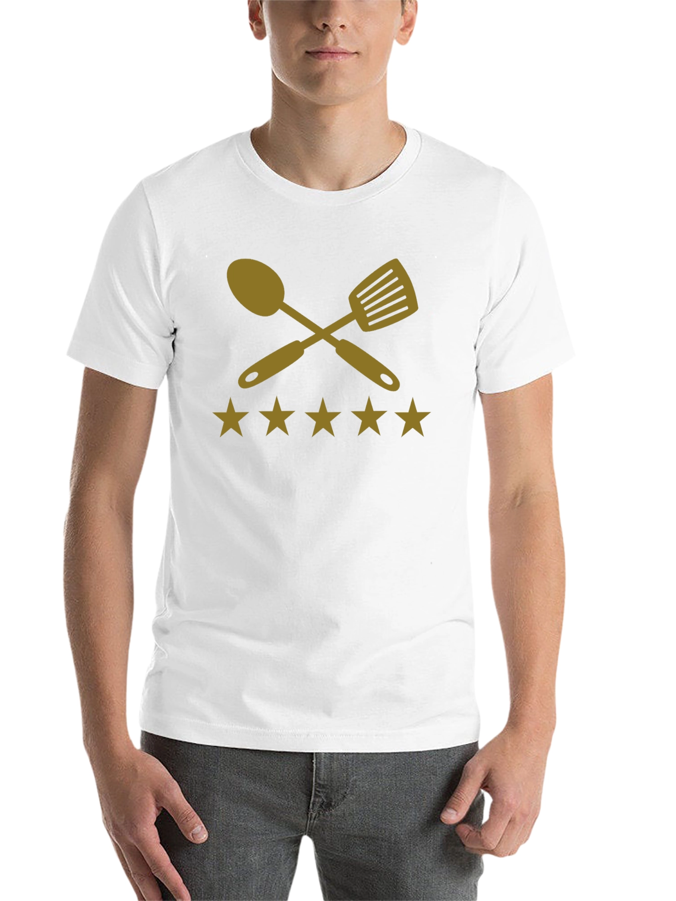 Black Chef's Rating T-Shirt - Premium Cotton Cookwear view 14
