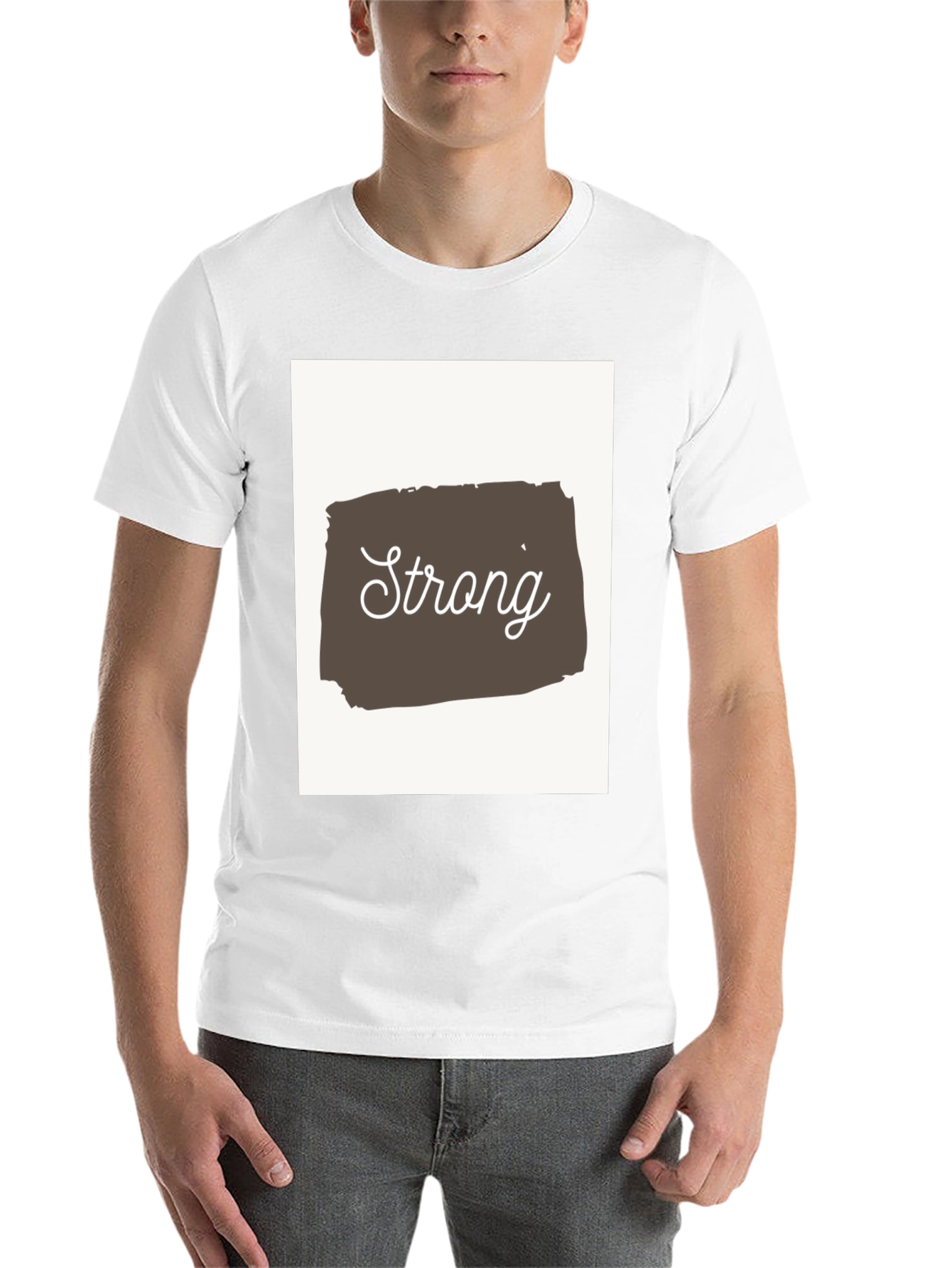 Black Strong Graphic Tee - Motivational Shirt view 14