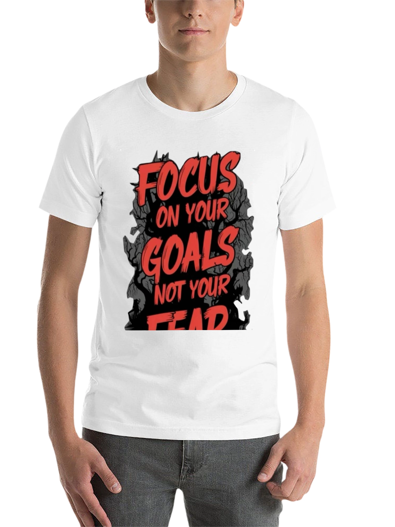 Black Focus on Goals Graphic T-Shirt view 14