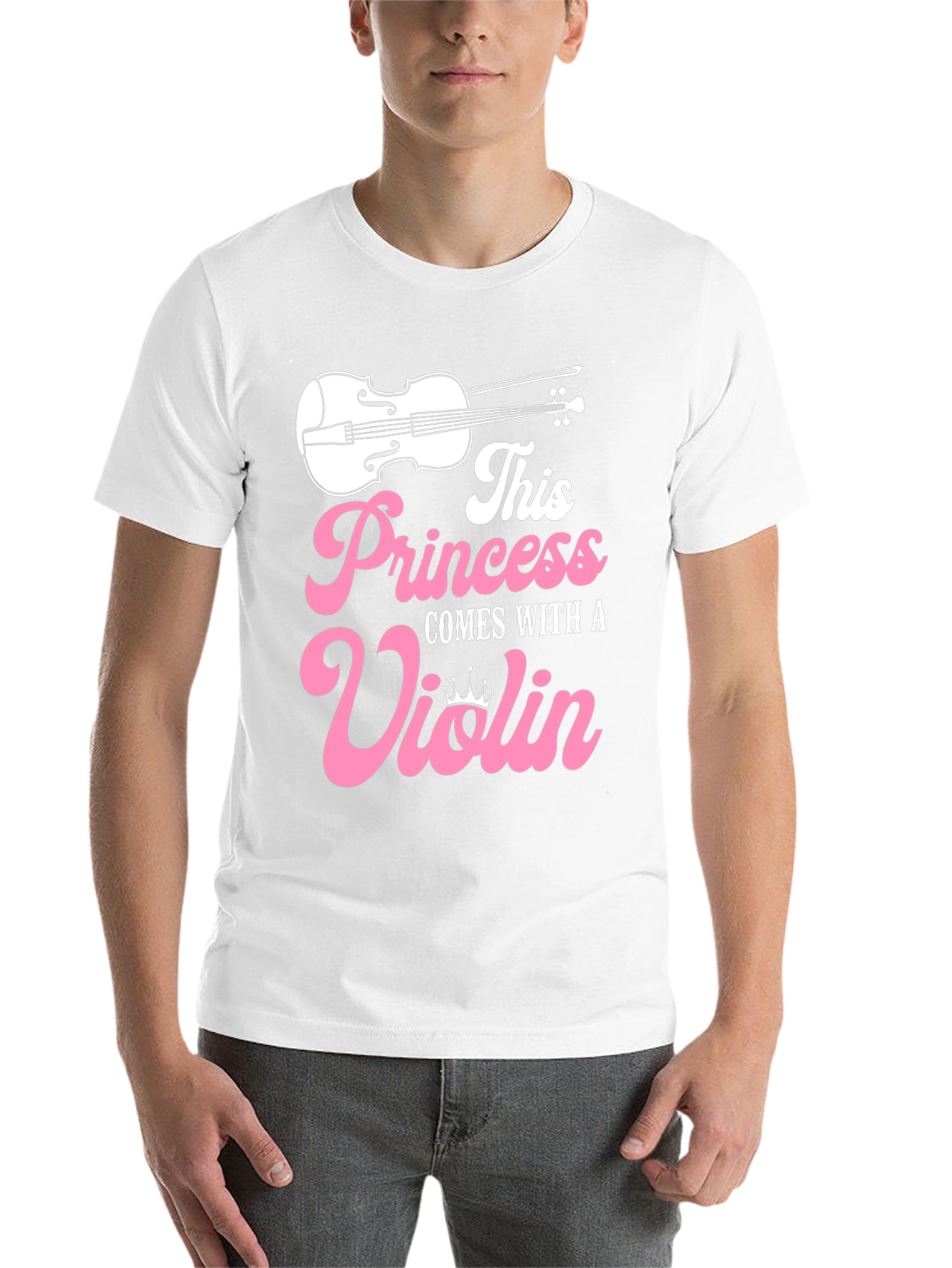 Black Princess Violin T-Shirt - Musician Girl Tee view 14