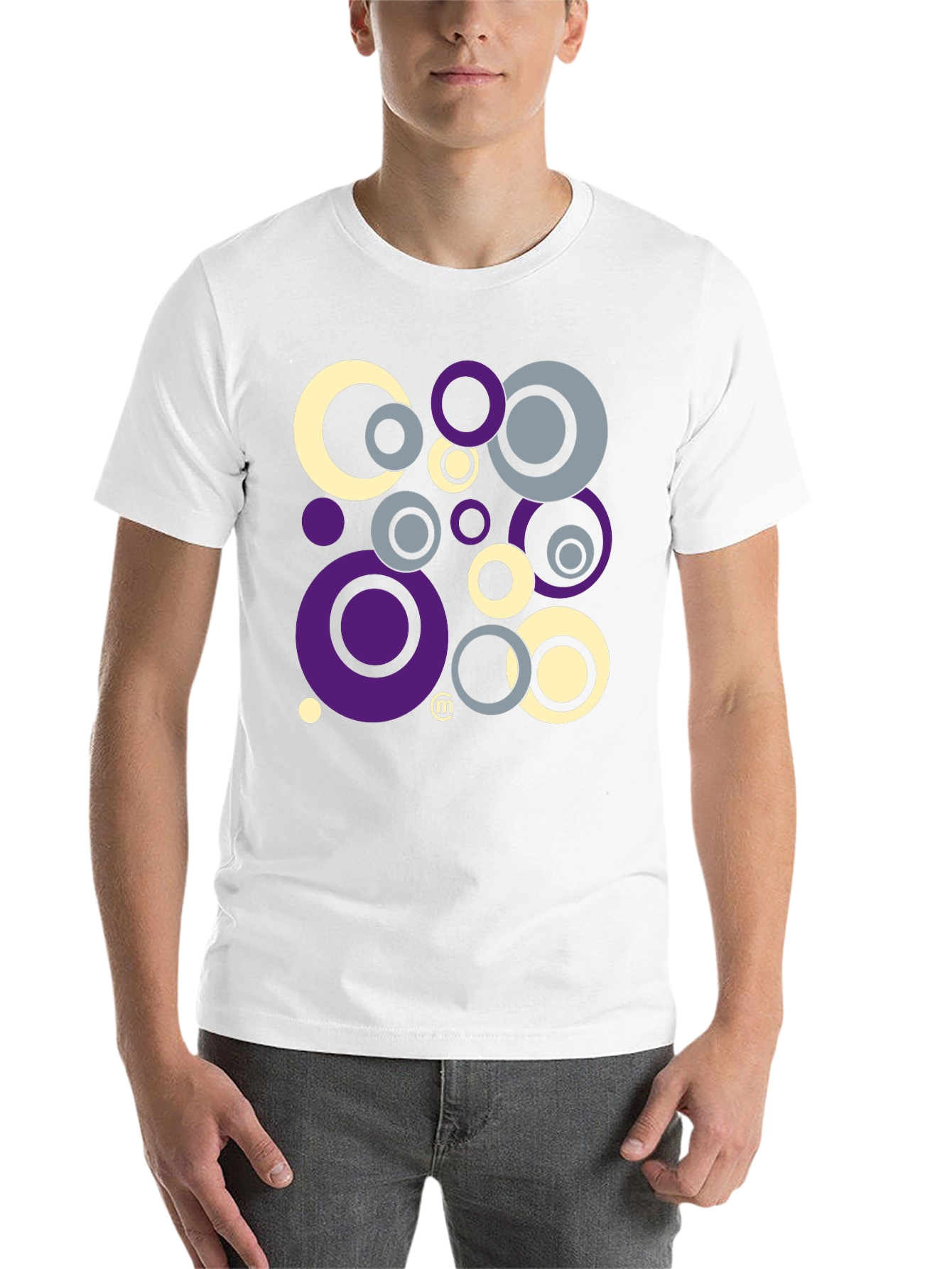 Black Retro Circle Graphic Tee - Black view 14