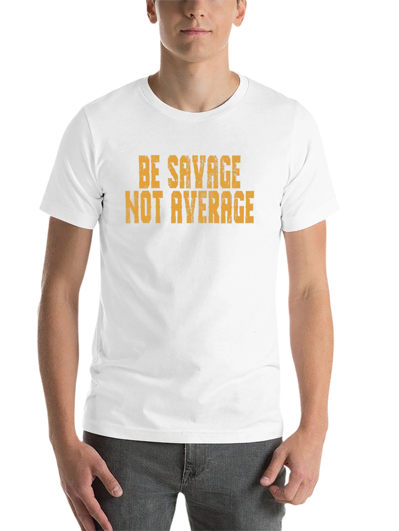 Black Be Savage Not Average Graphic Tee - Bold Style view 14