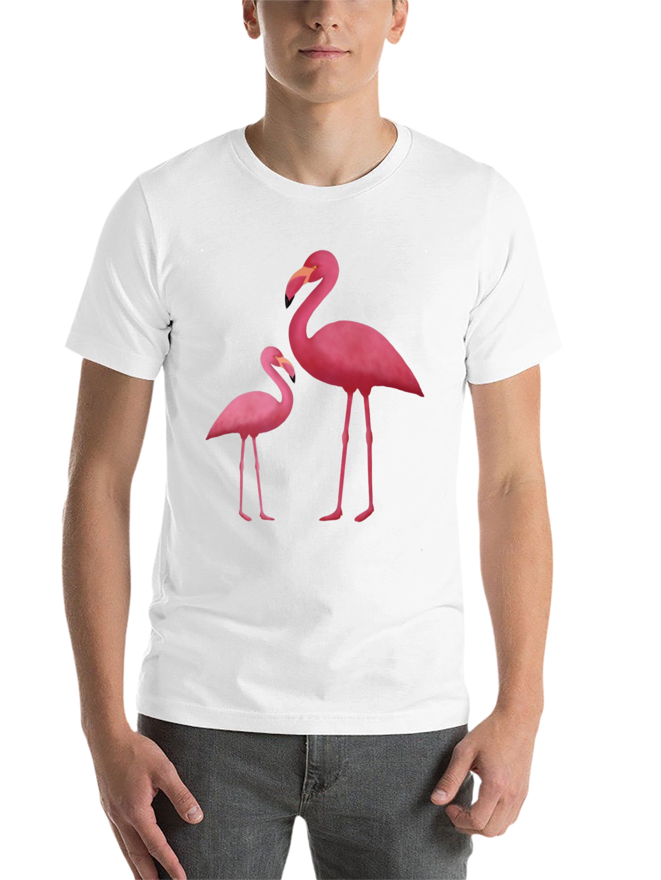 Black Flamingo Graphic Tee - Black Cotton Blend view 14