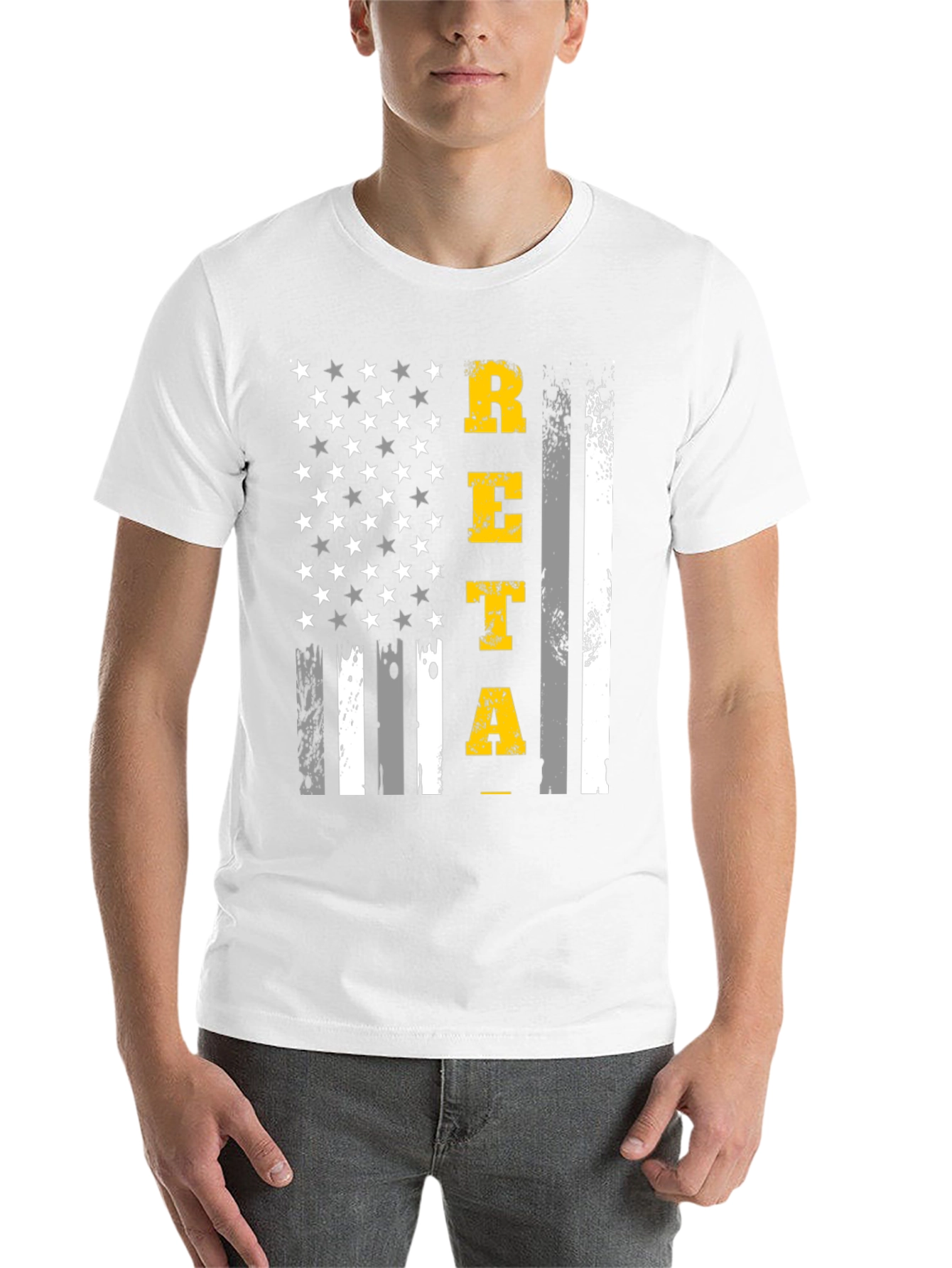 Black Patriotic RETA Graphic T-Shirt - Black view 14