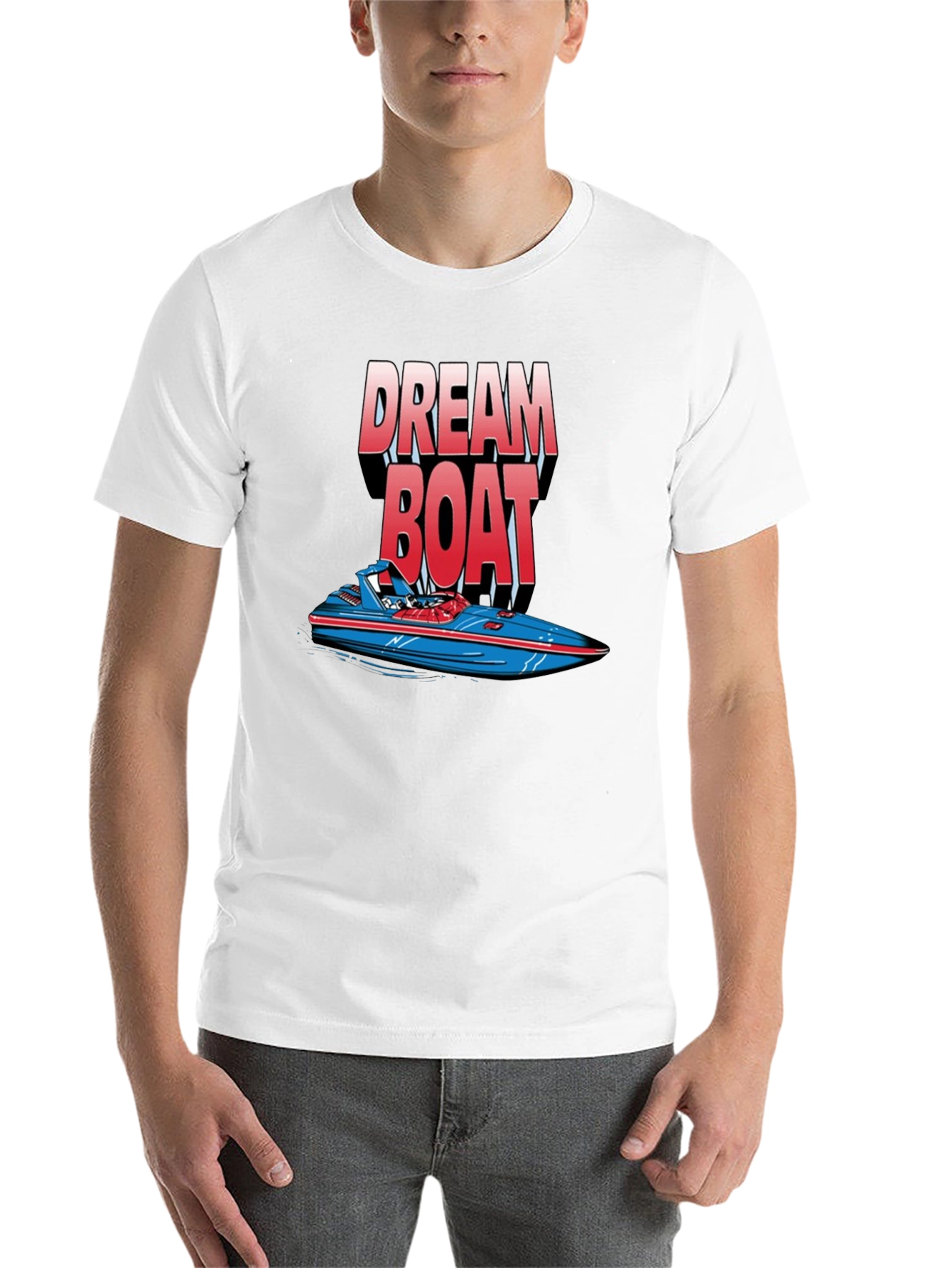 Black Dream Boat Graphic T-Shirt - Black Cotton Tee view 14