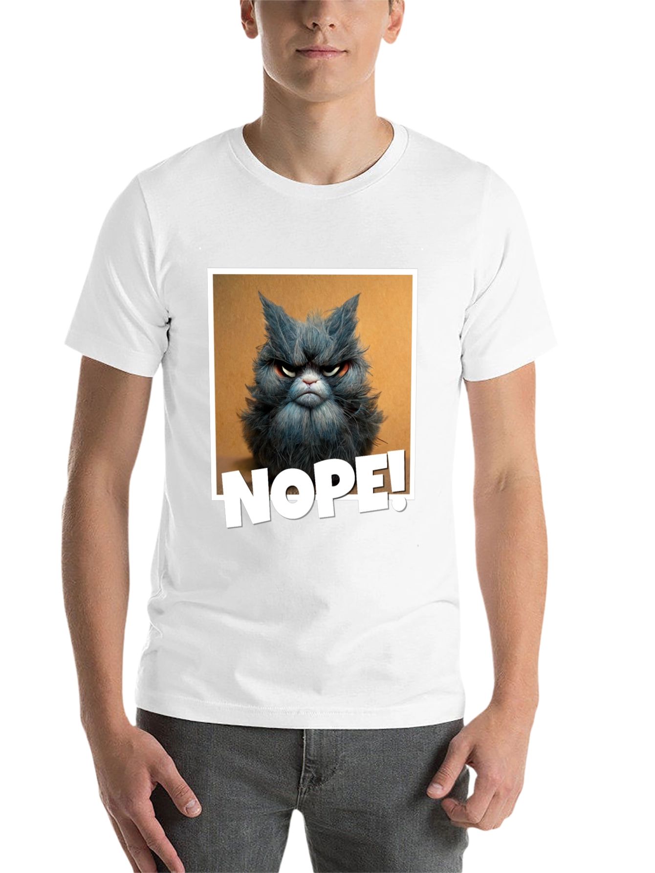 Black Grumpy Cat "NOPE!" Graphic Tee view 14