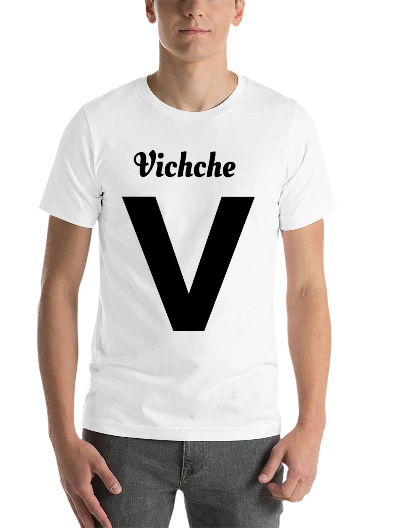 Black Vichche V Graphic T-Shirt - Black view 14