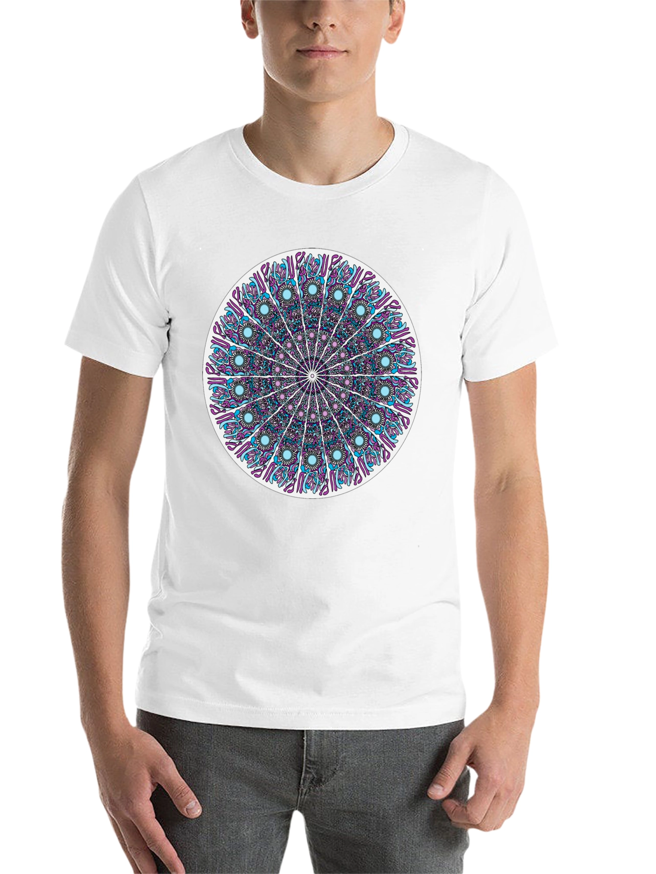 Black Mandala Graphic Tee - Stylish Unisex T-Shirt view 14
