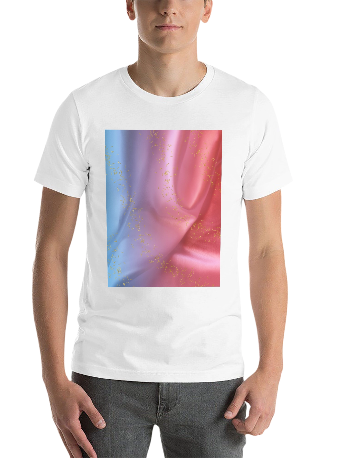 Black Silk Gradient T-Shirt view 14