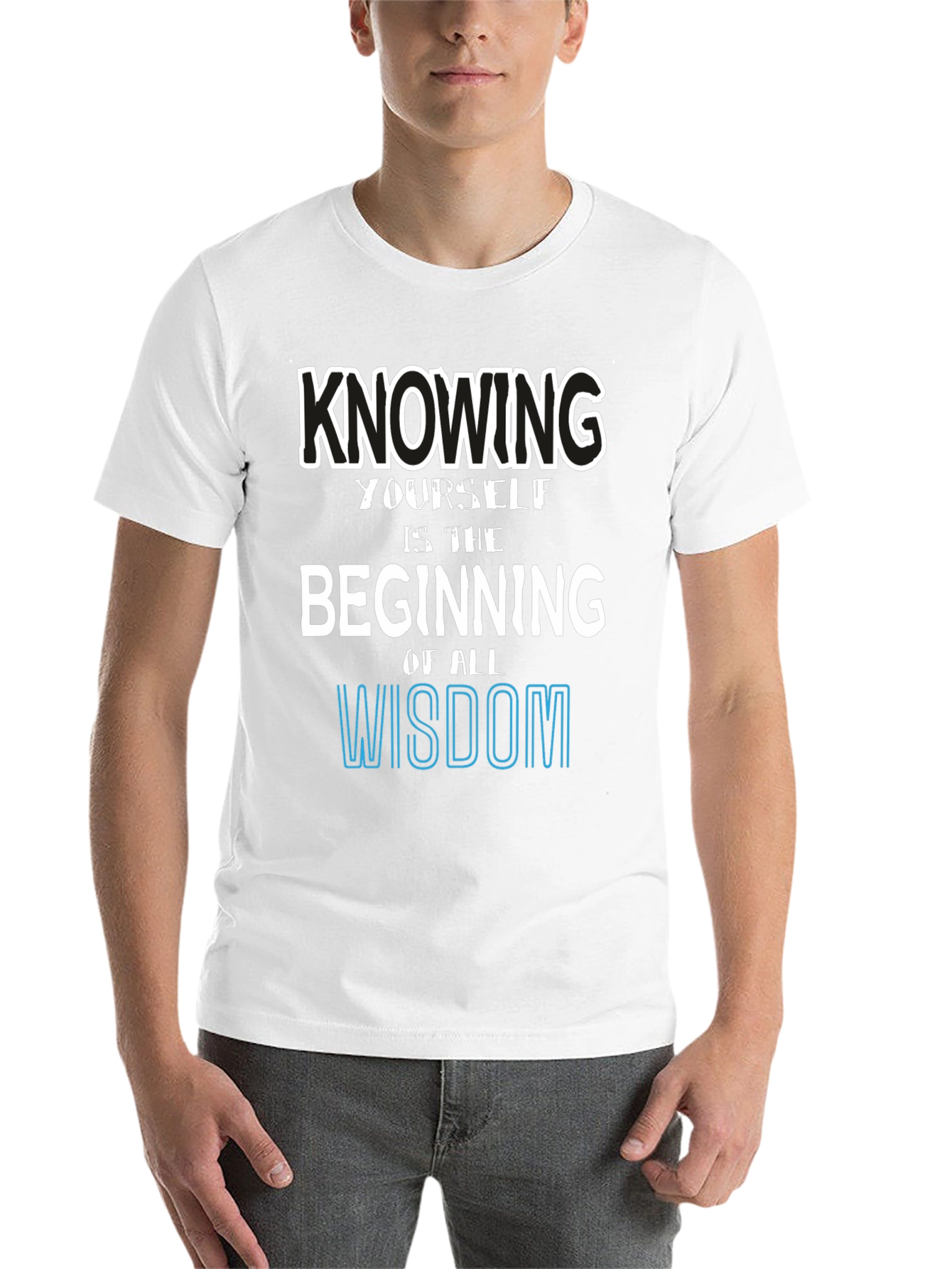 Black Knowing Yourself Wisdom Graphic Tee view 14