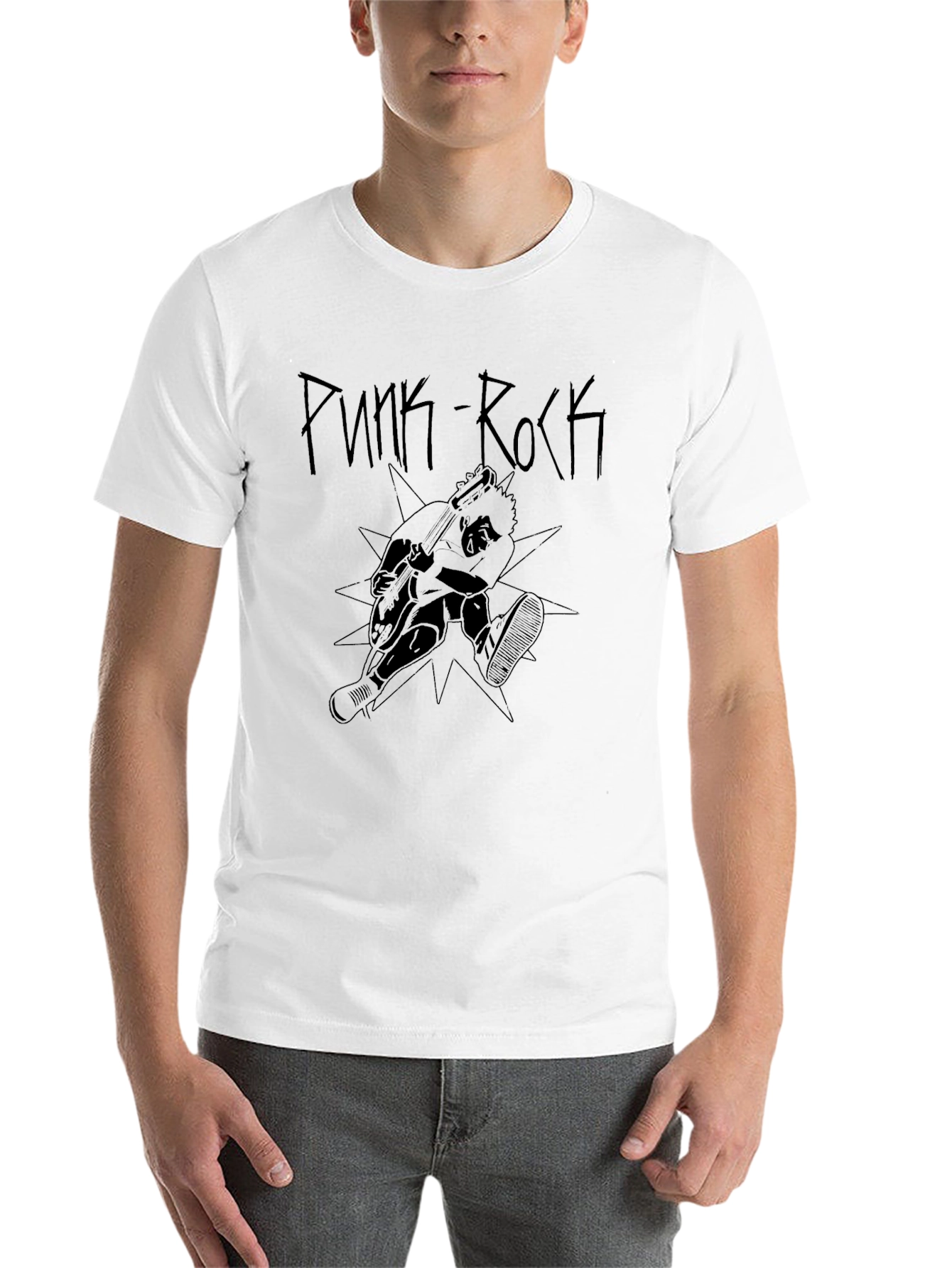 Punk Rock Graphic Tee - Black - 14