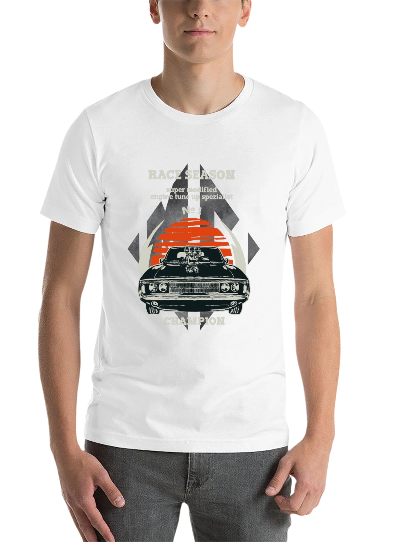 Black Race Season Champion Graphic T-Shirt view 14