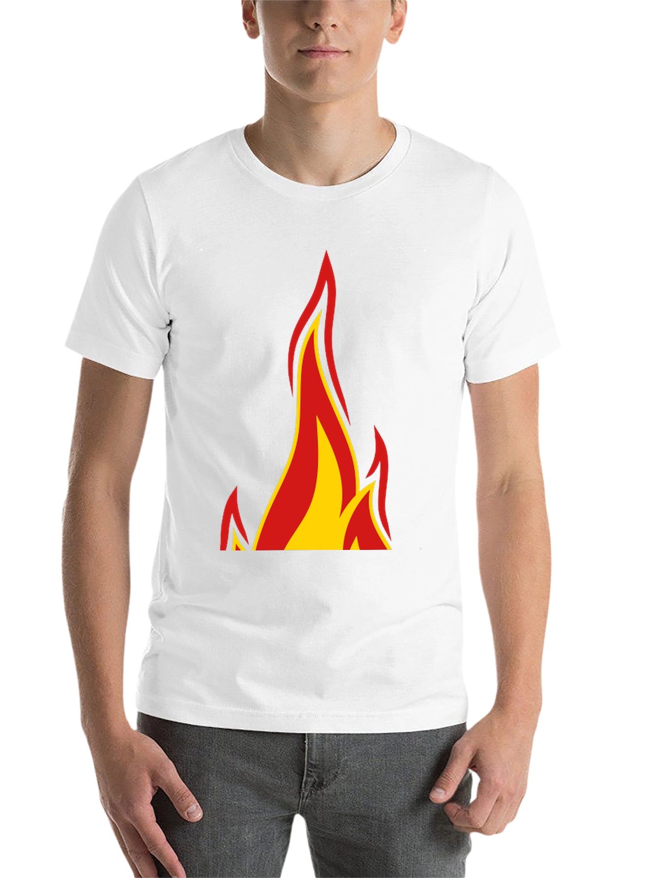 Black Flame Graphic Black T-Shirt - Bold & Stylish view 14