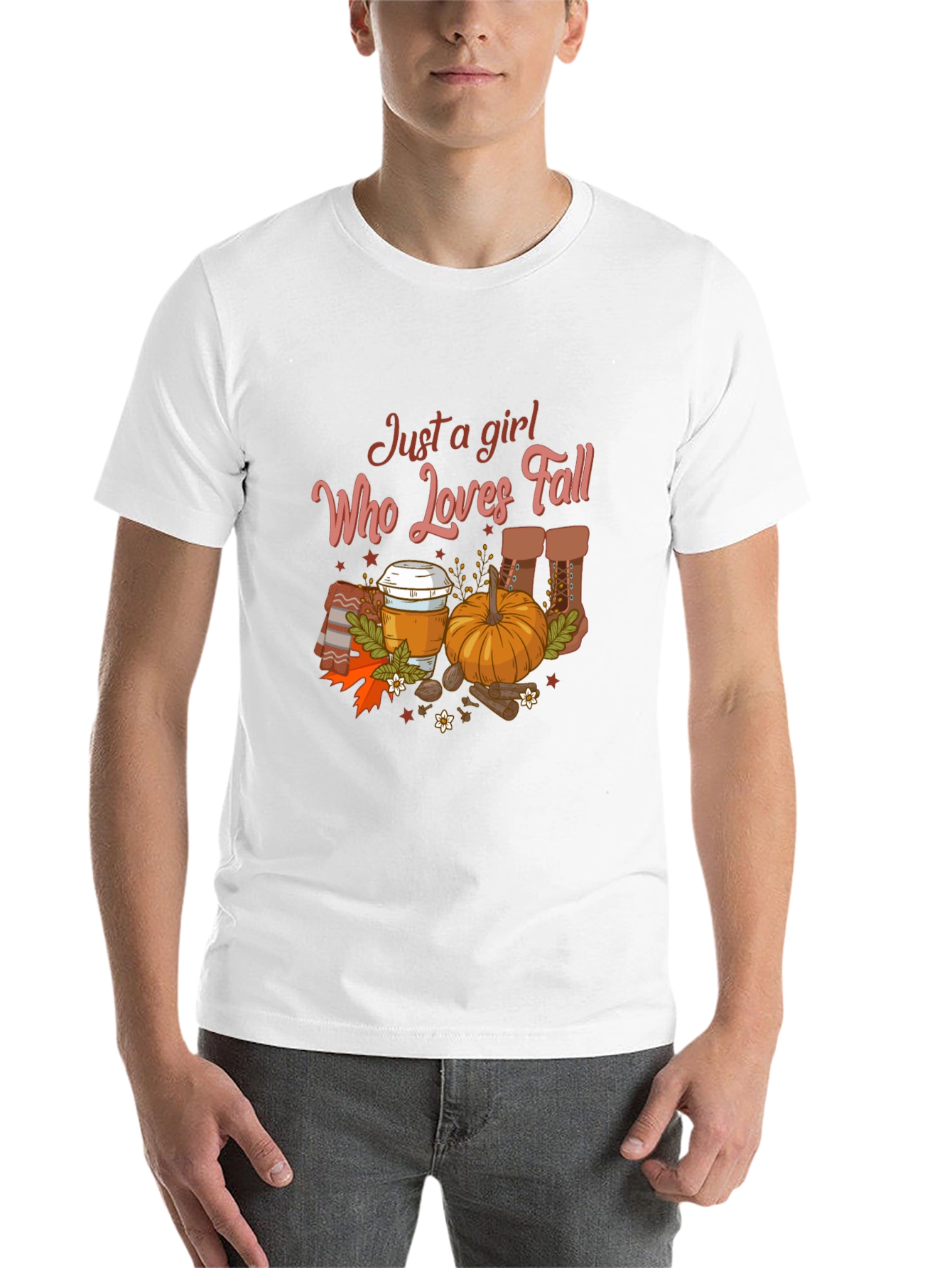 Just a Girl Who Loves Fall T-Shirt - 14
