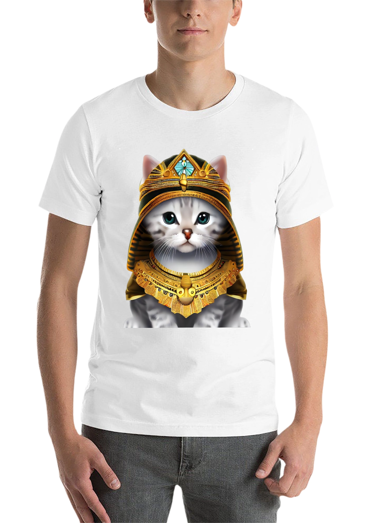 Black Pharaoh Cat T-Shirt view 14