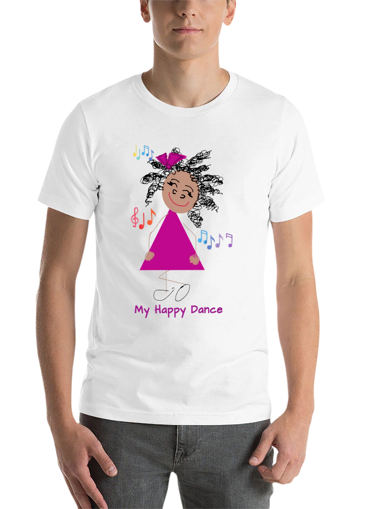 Black My Happy Dance T-Shirt view 14